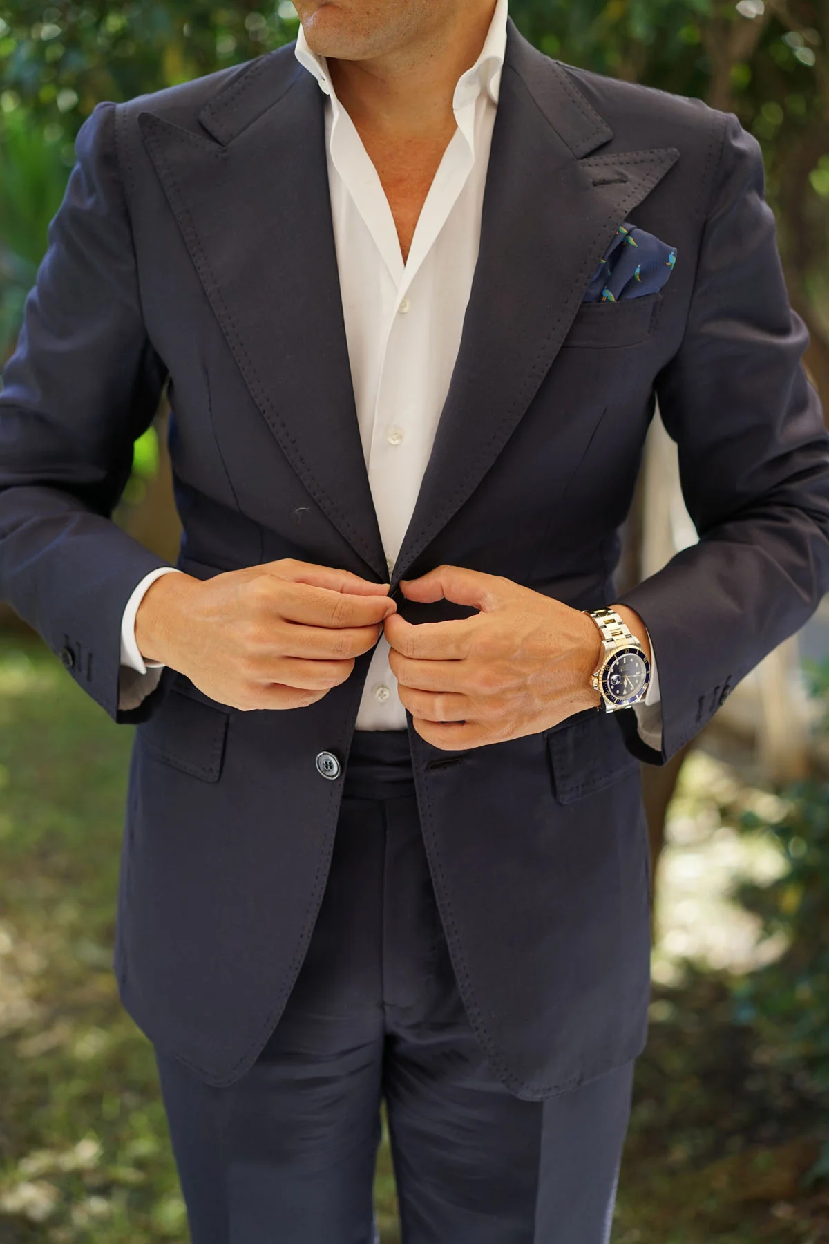 Java Peacock Pocket Square - Image 4