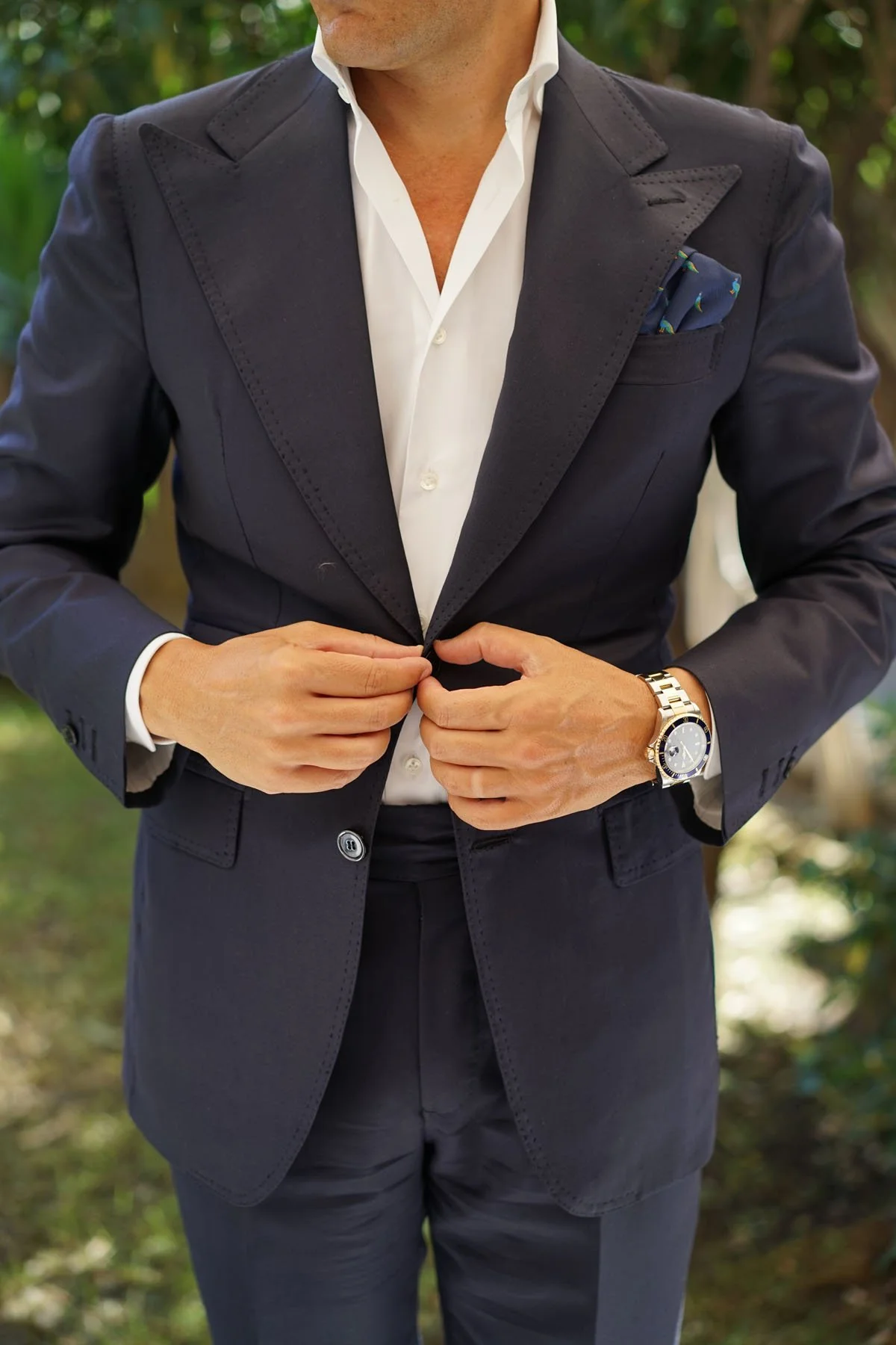 Java Peacock Pocket Square - Image 7