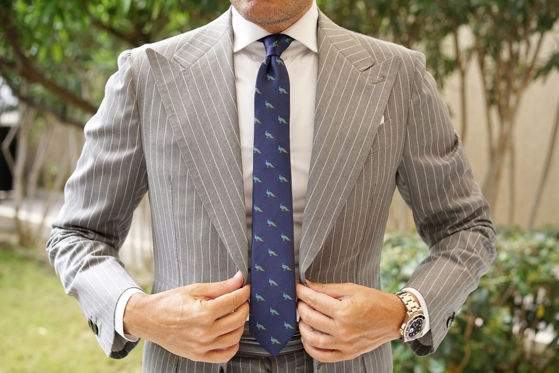 Java Peacock Skinny Tie - Image 4