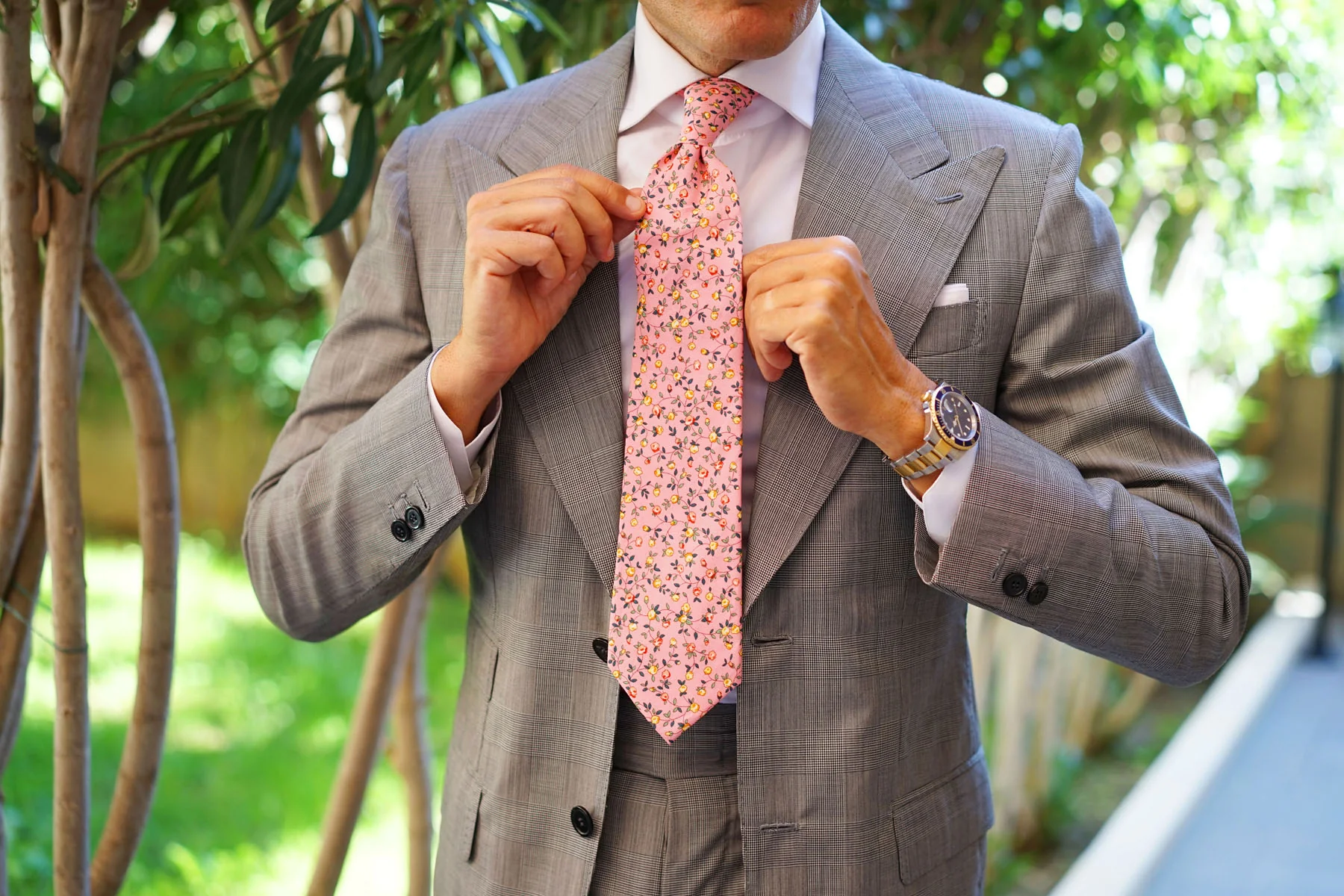 Je Suis Malade Floral Necktie - Image 4