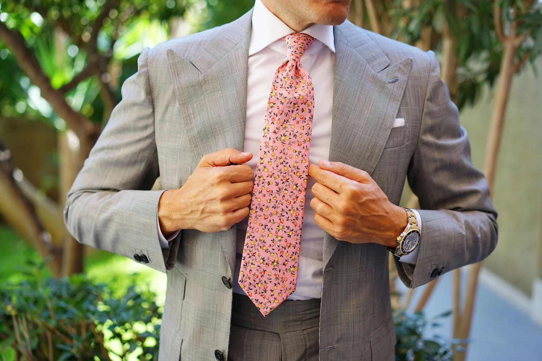 Je Suis Malade Floral Necktie - Image 6