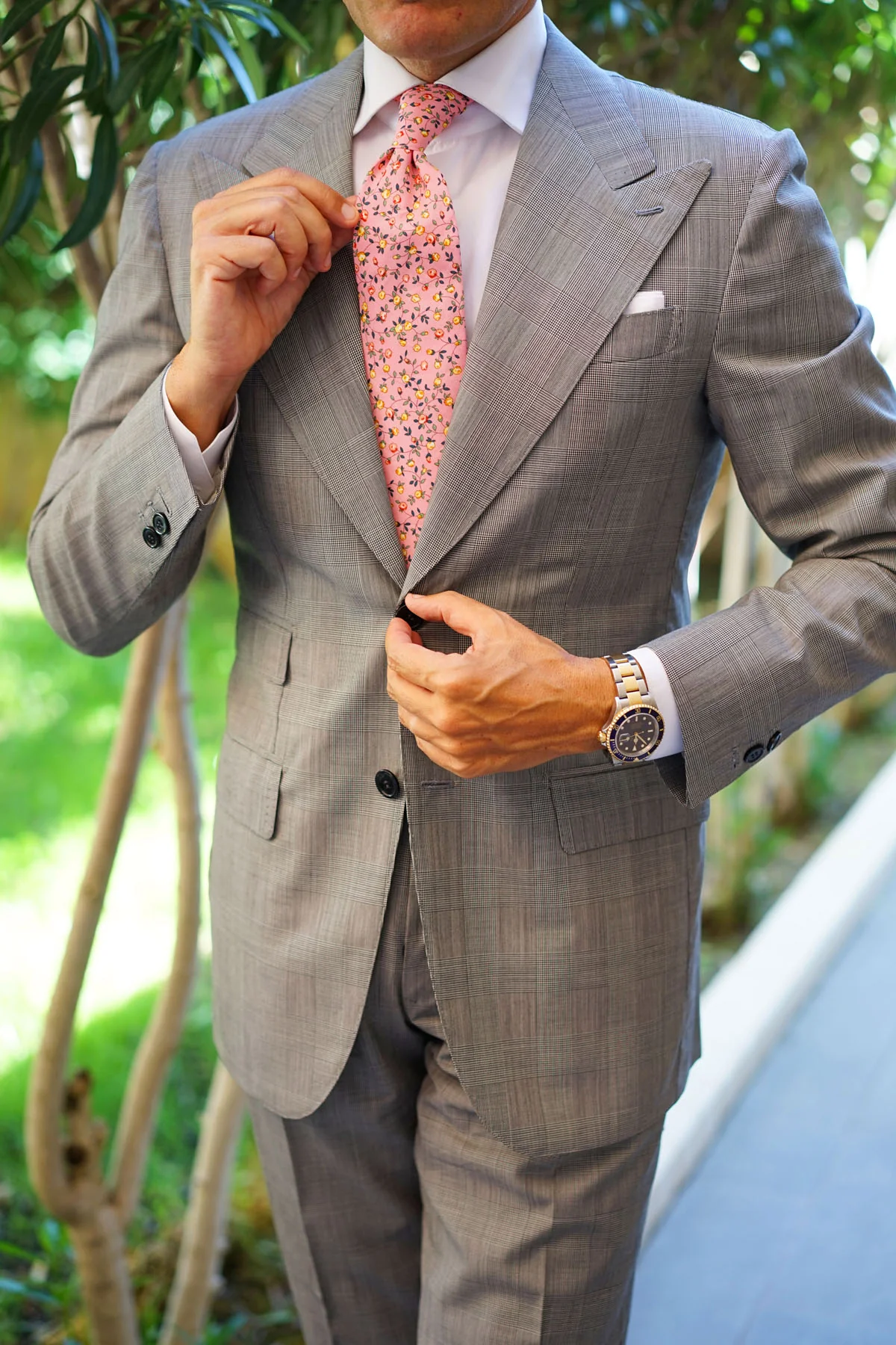 Je Suis Malade Floral Necktie - Image 7
