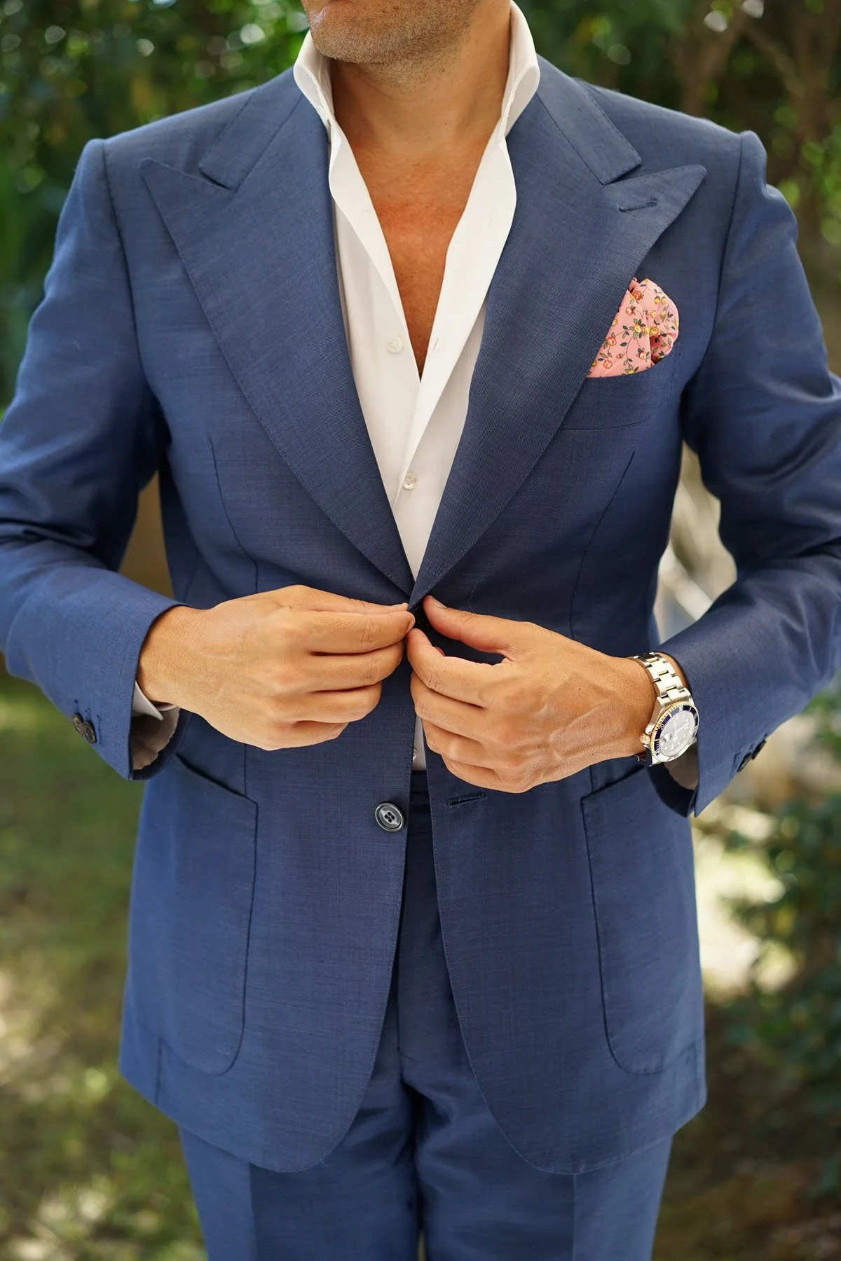 Je Suis Malade Floral Pocket Square - Image 4