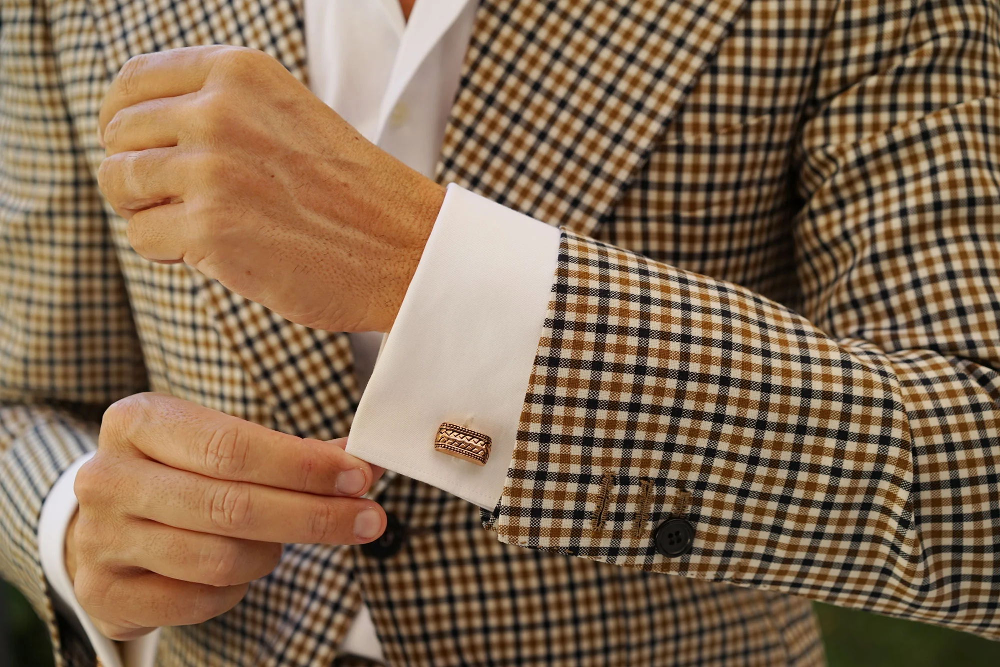 Jenson Button Rose Gold Cufflinks - Image 7