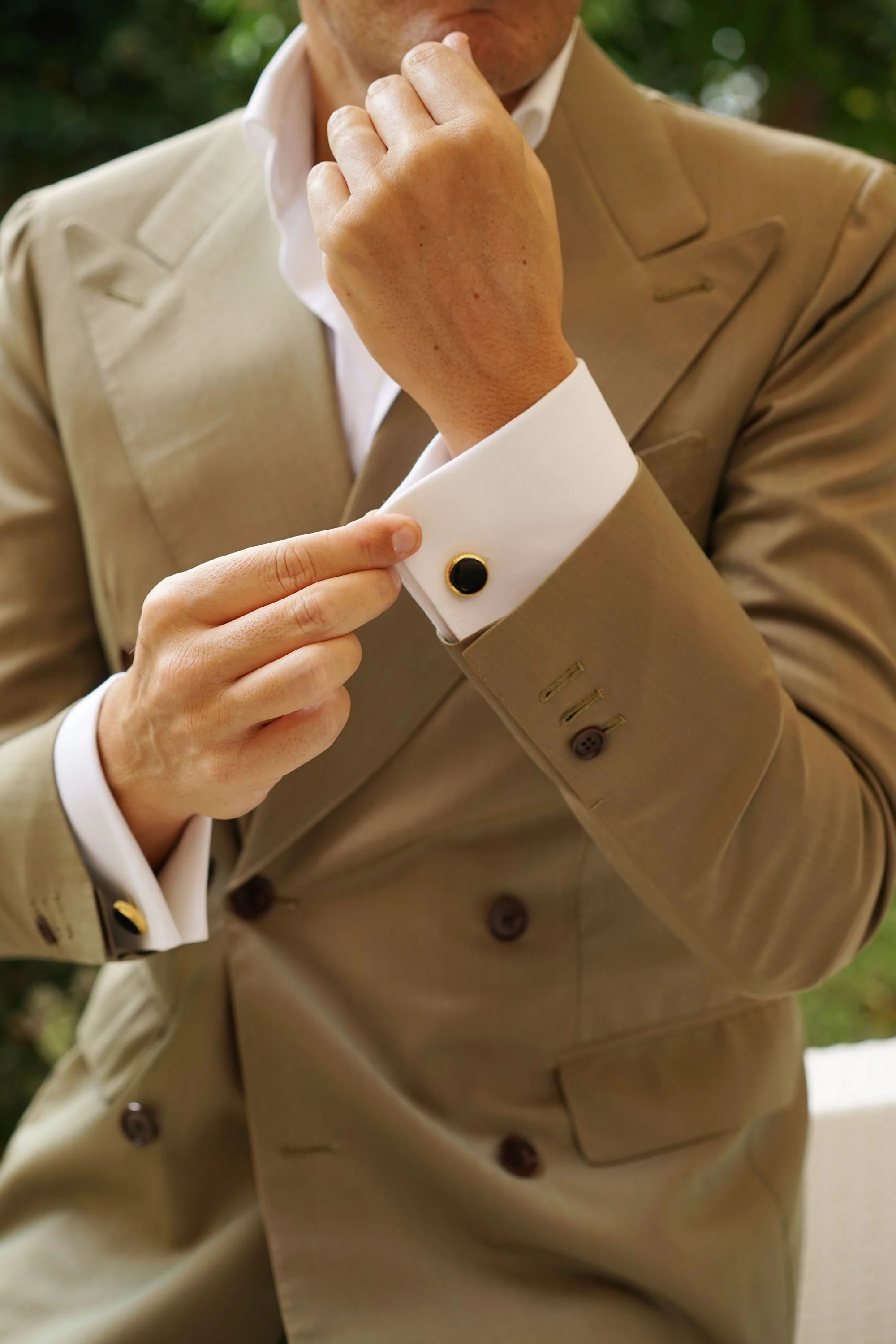 John D Rockefeller Gold Cufflinks - Image 6