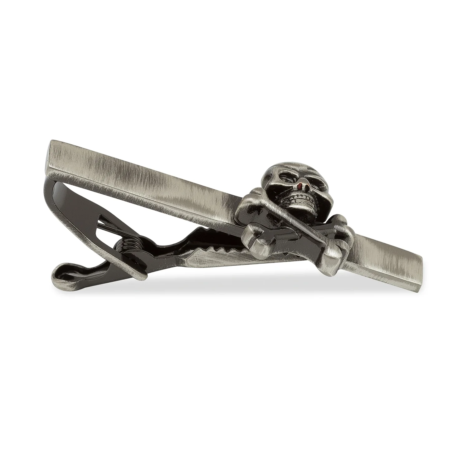 Jolly Roger Skull Tie Bar - Image 2