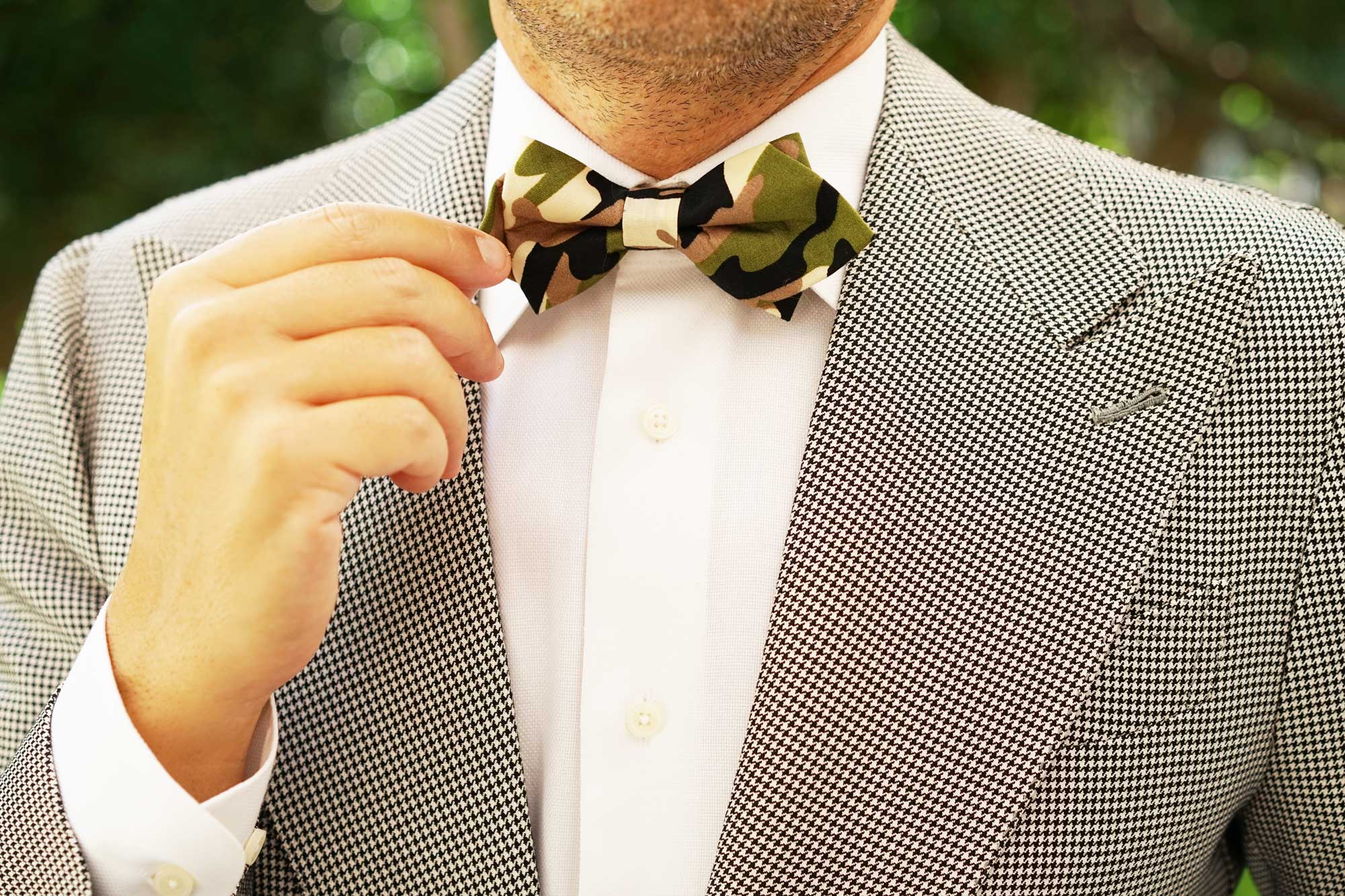 Jungle Green Camo Diamond Bow Tie - Image 7