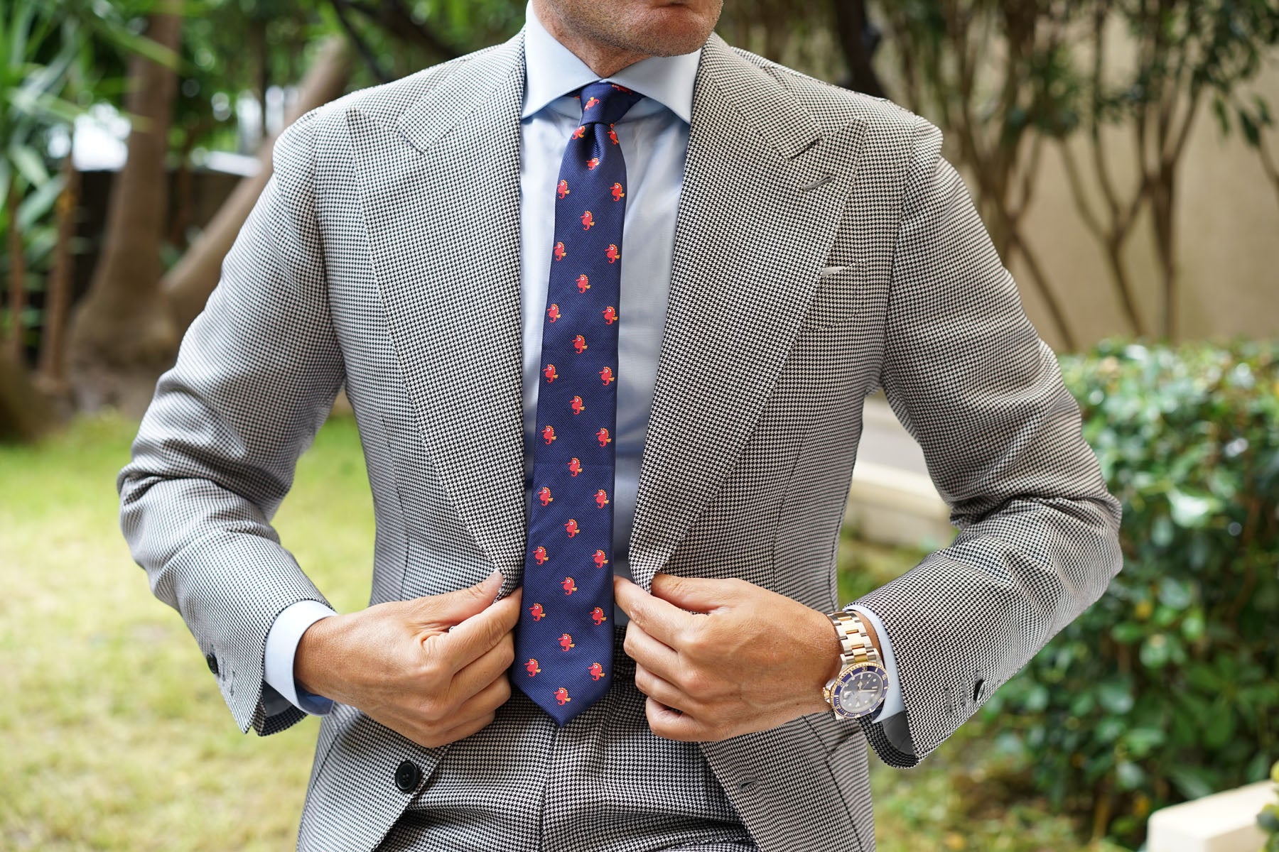 Juno The Seahorse Skinny Tie - Image 4