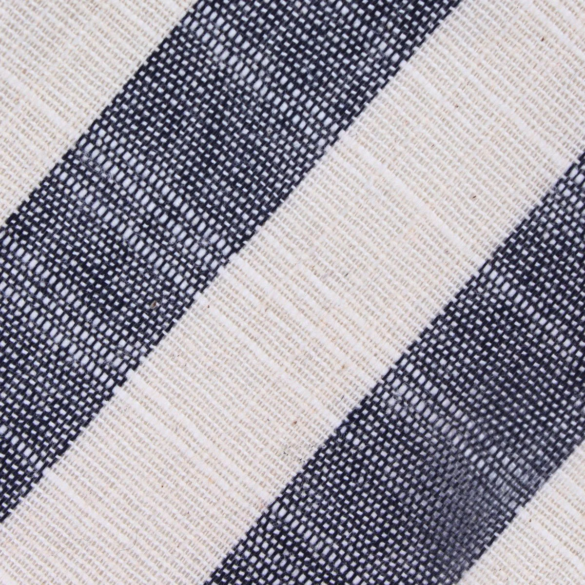 Kekova Blue Striped Linen Skinny Tie - Image 3