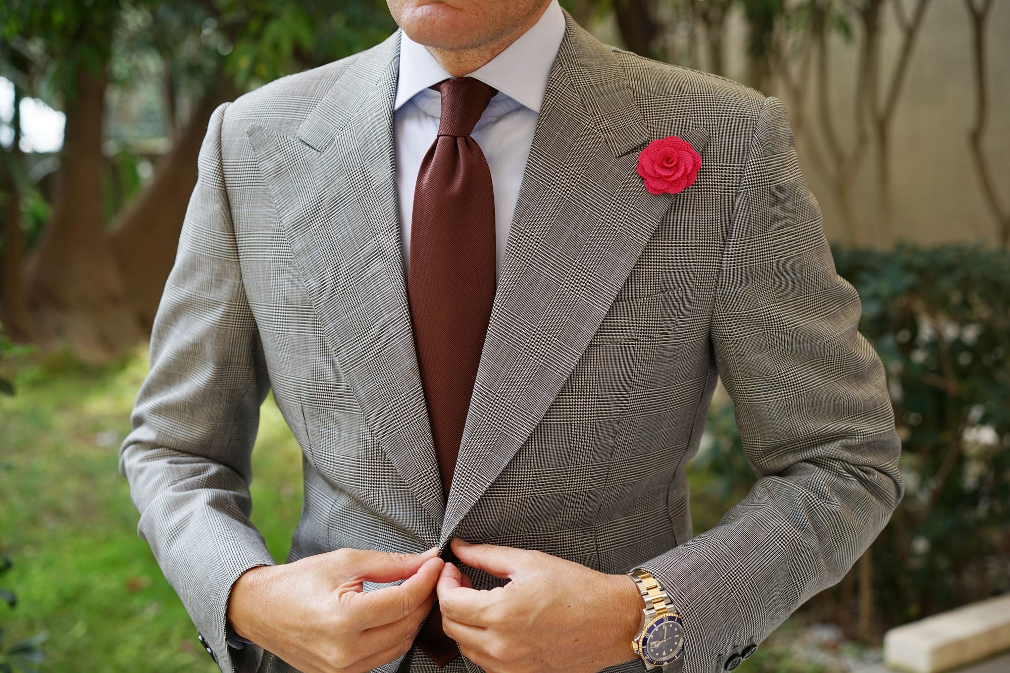 Kensei Pink Lapel Flower - Image 3