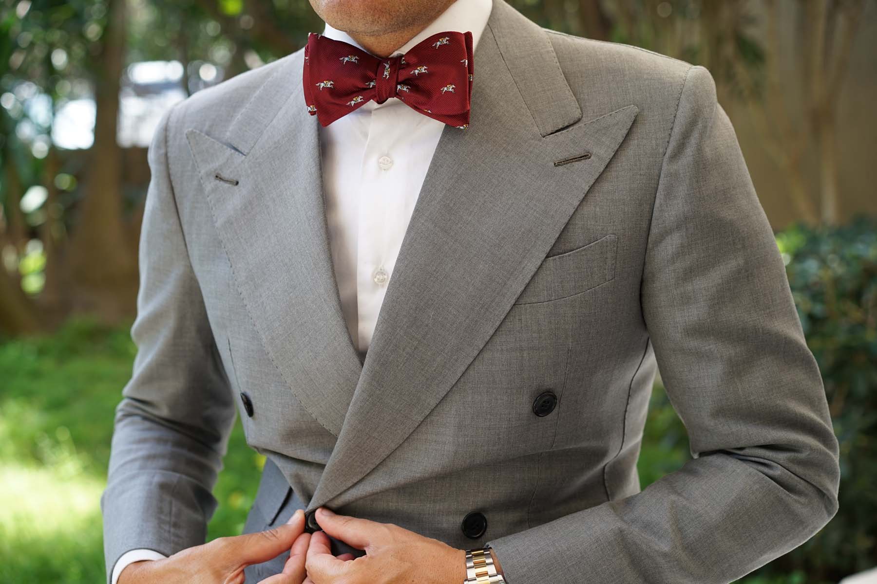 Kentucky Derby Race Horse Self Bow Tie - Image 4