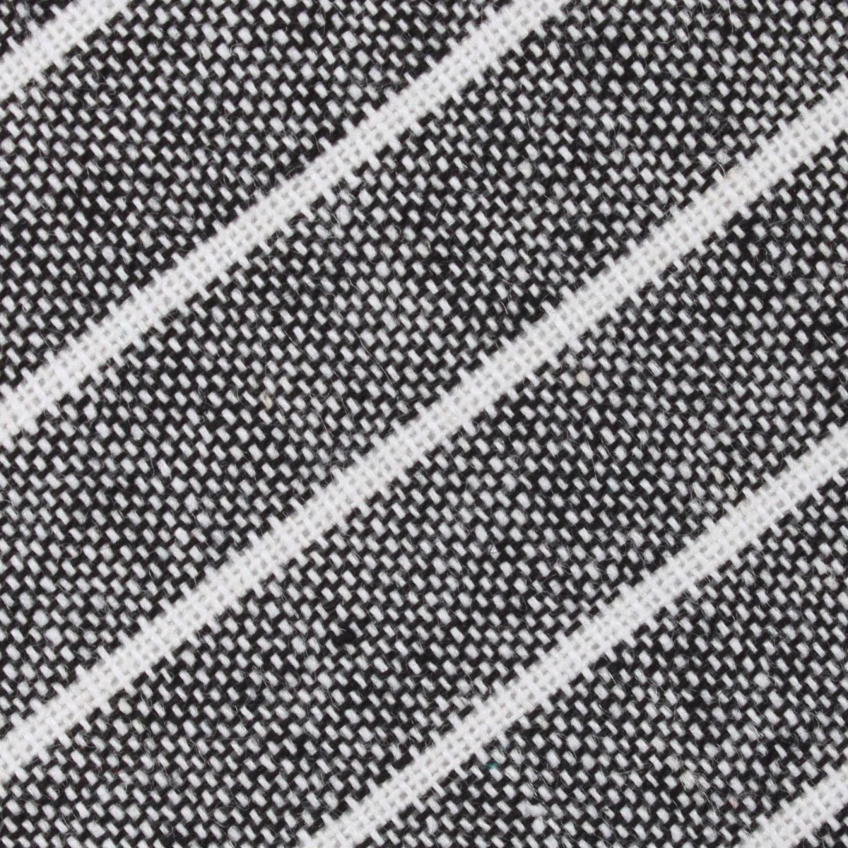 Kettle Linen Black Pinstripe Tie - Image 3
