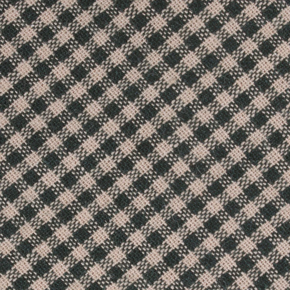 Khaki Green Gingham Blend Pocket Square - Image 2