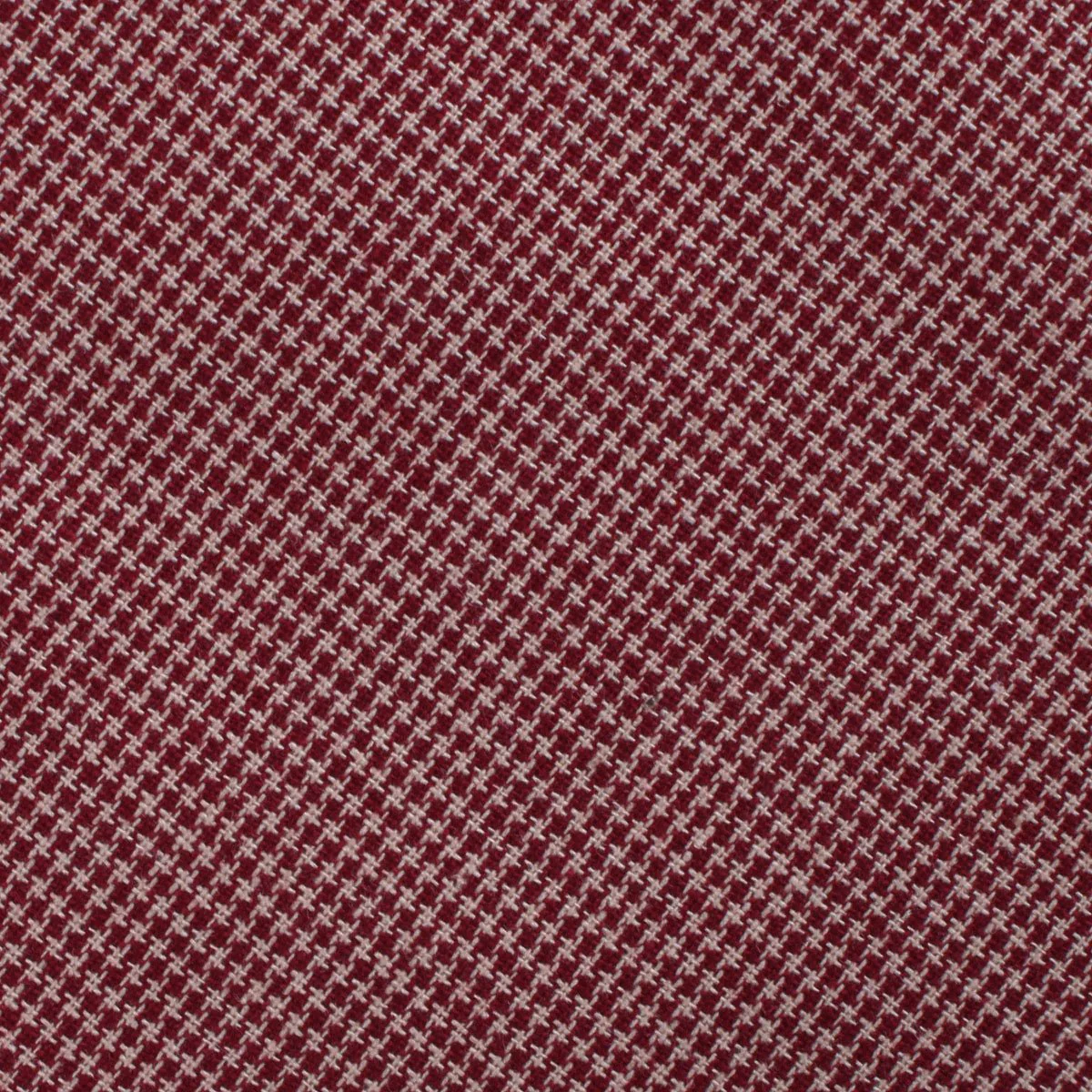 Khaki Red Houndstooth Blend Skinny Tie - Image 3