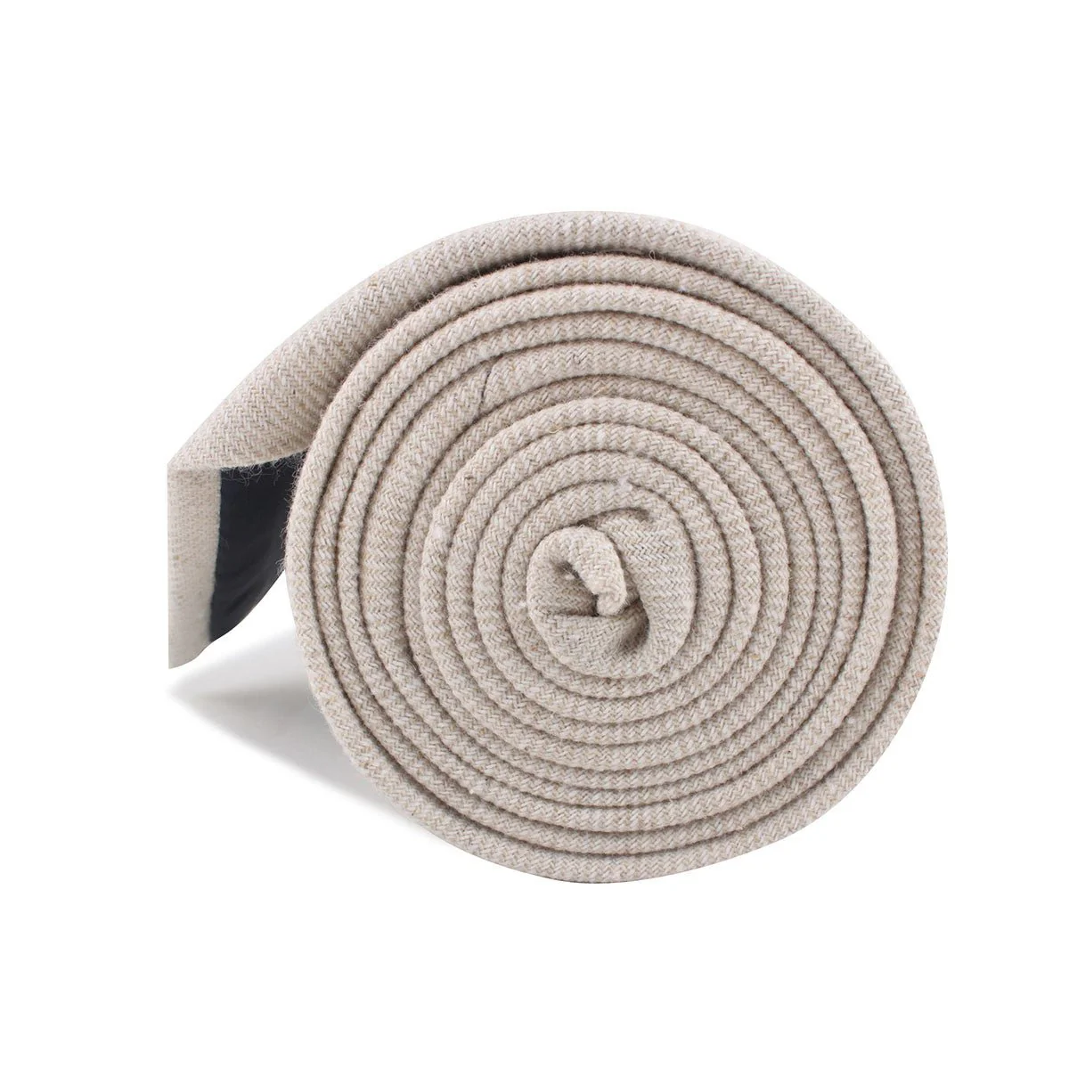 Khaki Twill Stripe Linen Necktie - Image 4