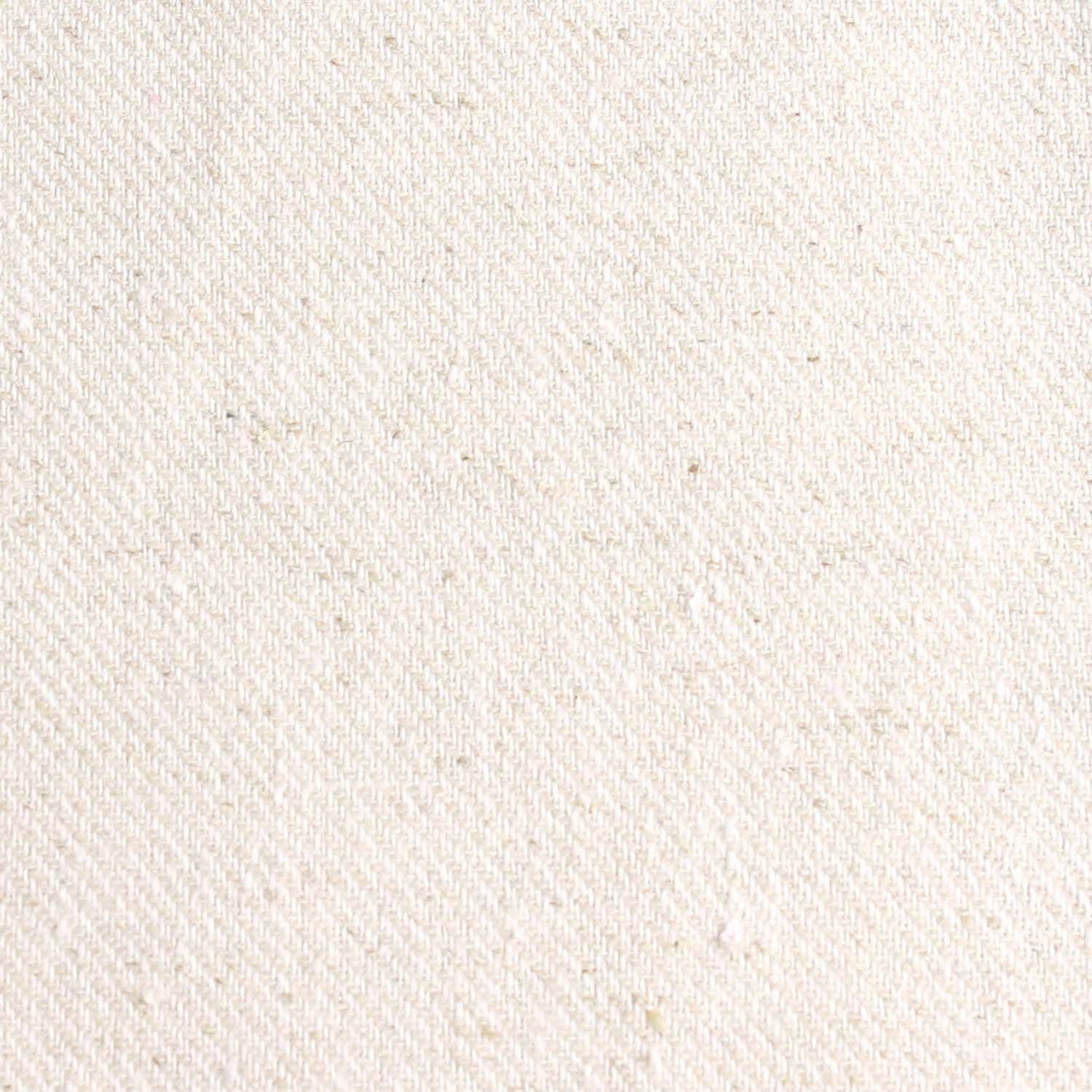 Khaki Twill Stripe Linen Self Tie Diamond Tip Bow Tie - Image 5