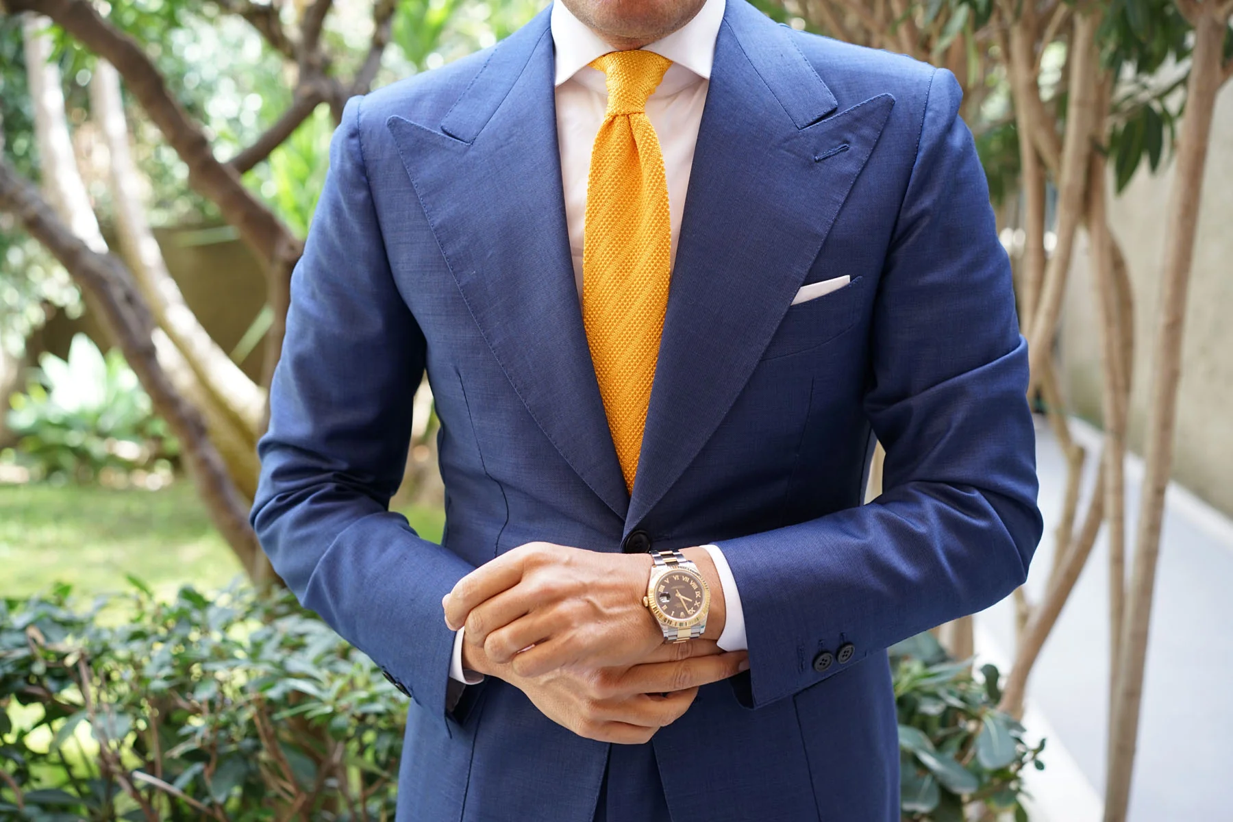 Kiddo Yellow Knitted Tie - Image 6
