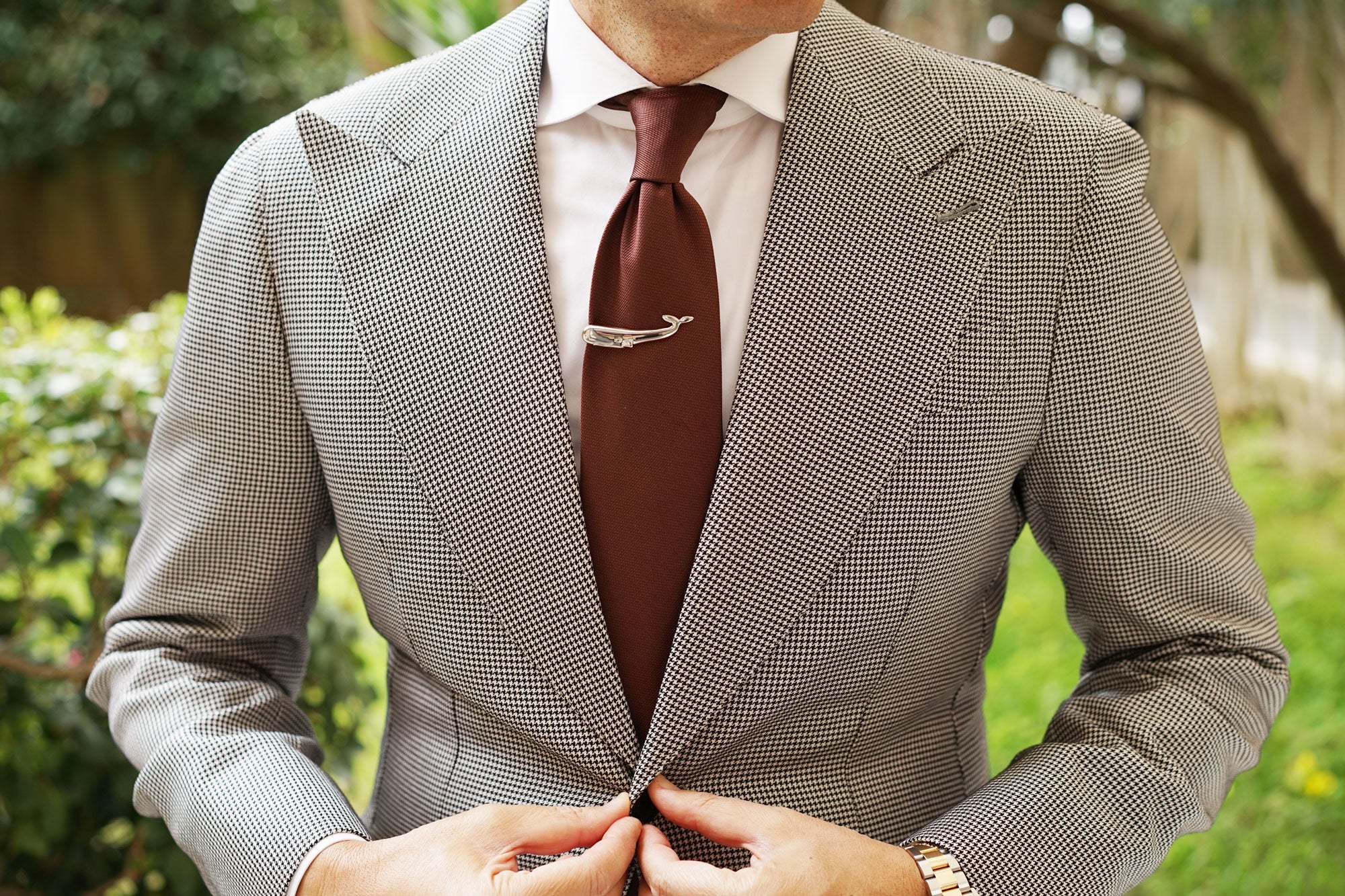 Killer Whale Silver Tie Bar - Image 8