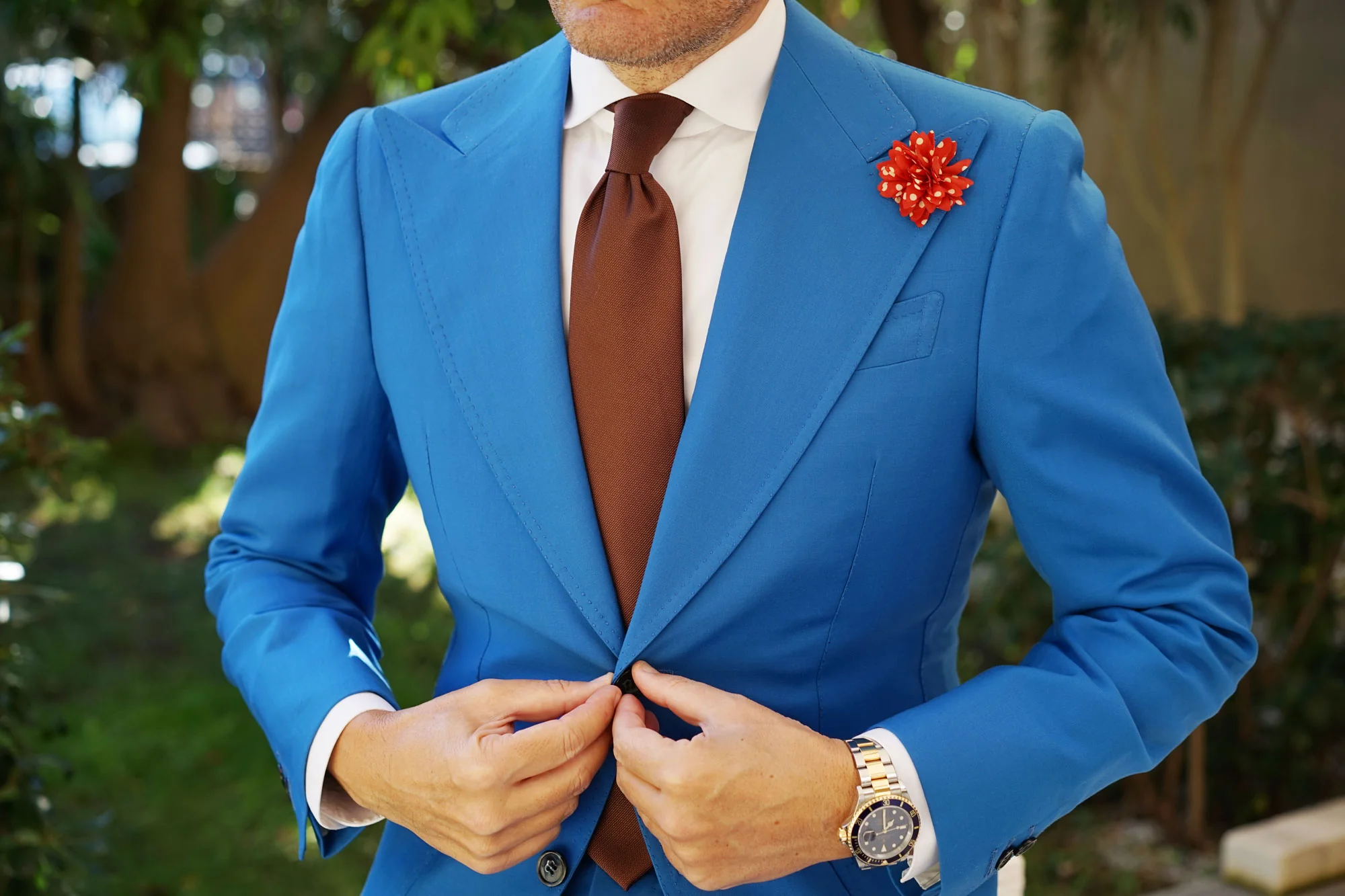 Kingsman Red Dot Lapel Flower - Image 3