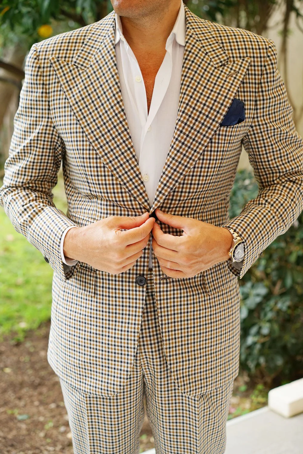 Kiso Valley Navy Blue Pocket Square - Image 4