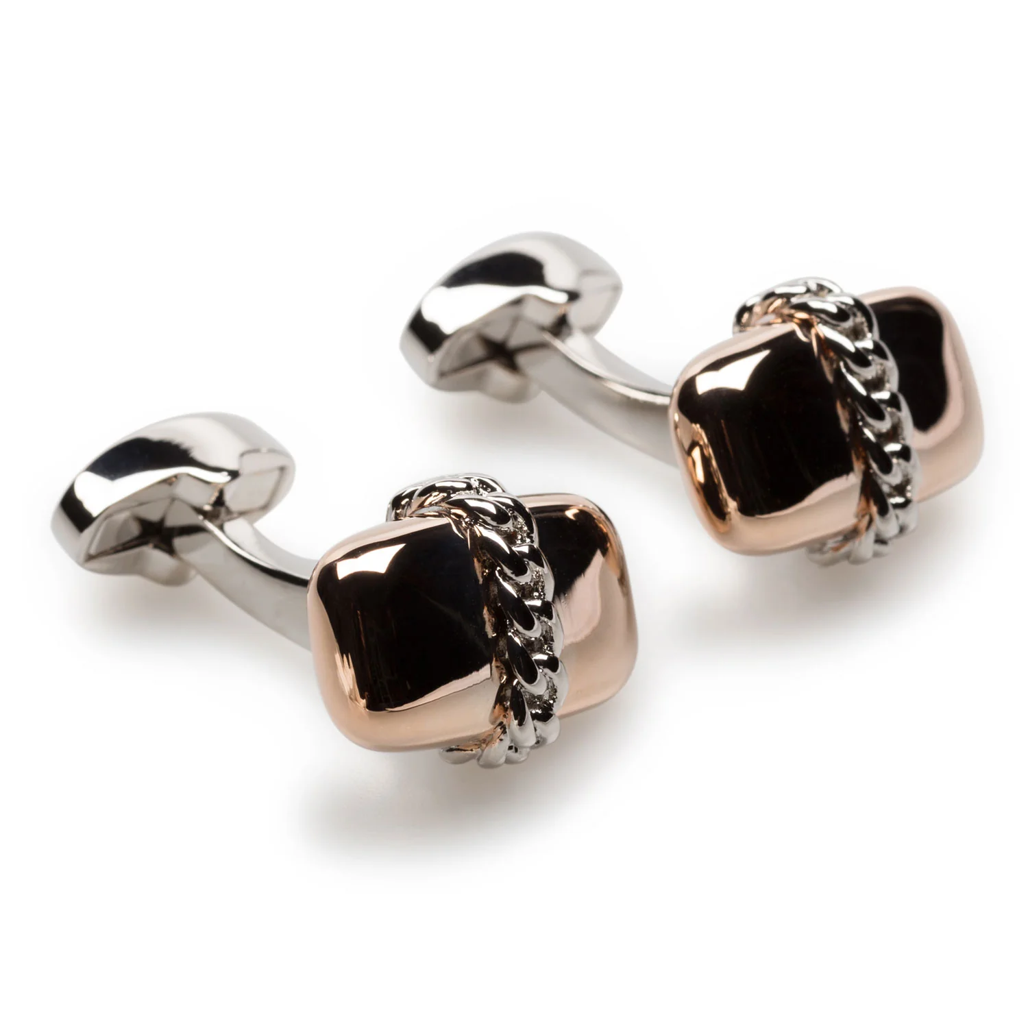 Kowloon Rose Gold Cufflinks - Image 2