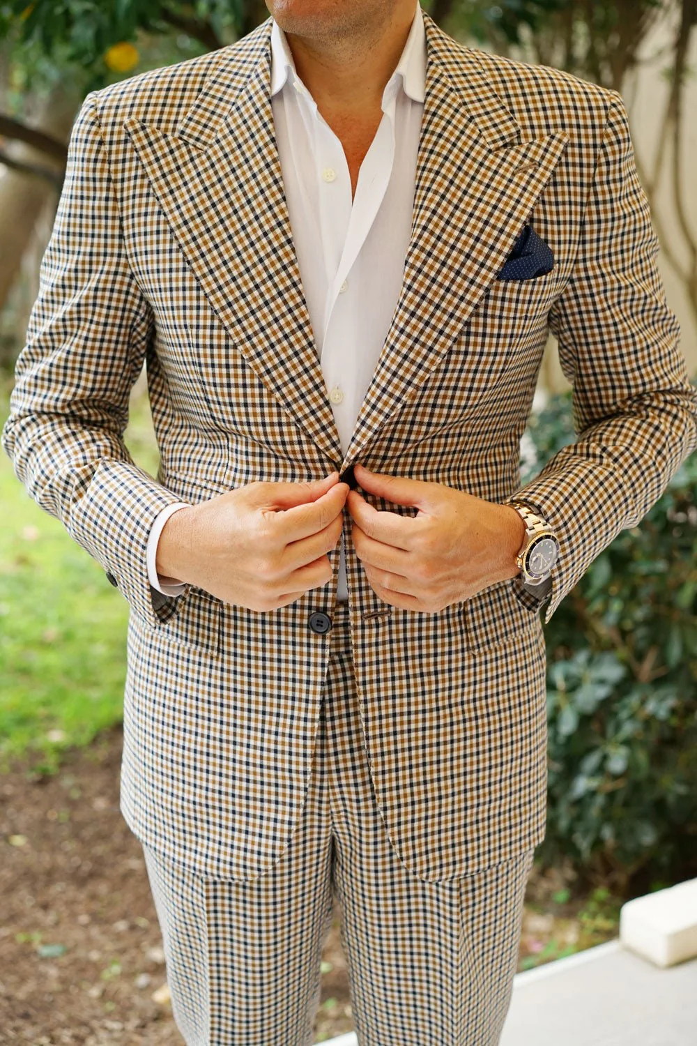 Kroc Blue Pin Dot Pocket Square - Image 4