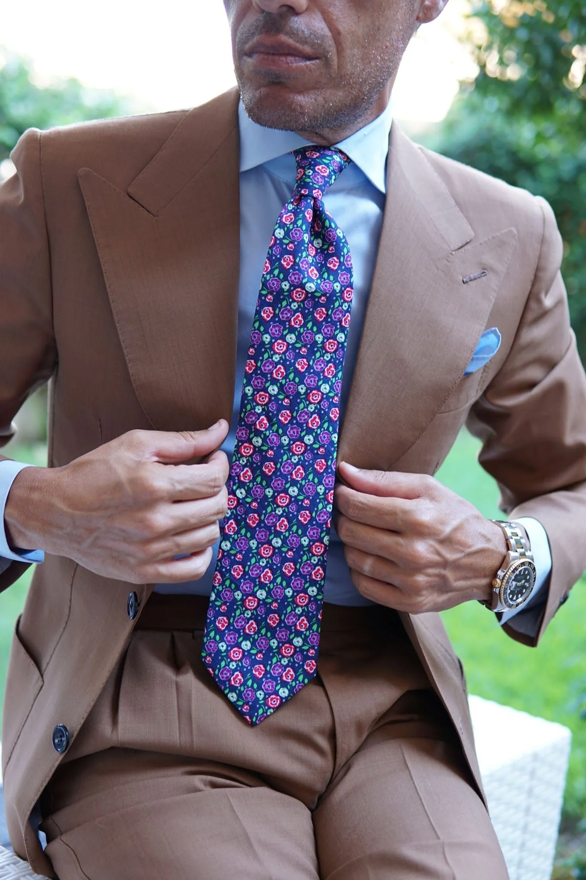 La Favia Rose Necktie - Image 11
