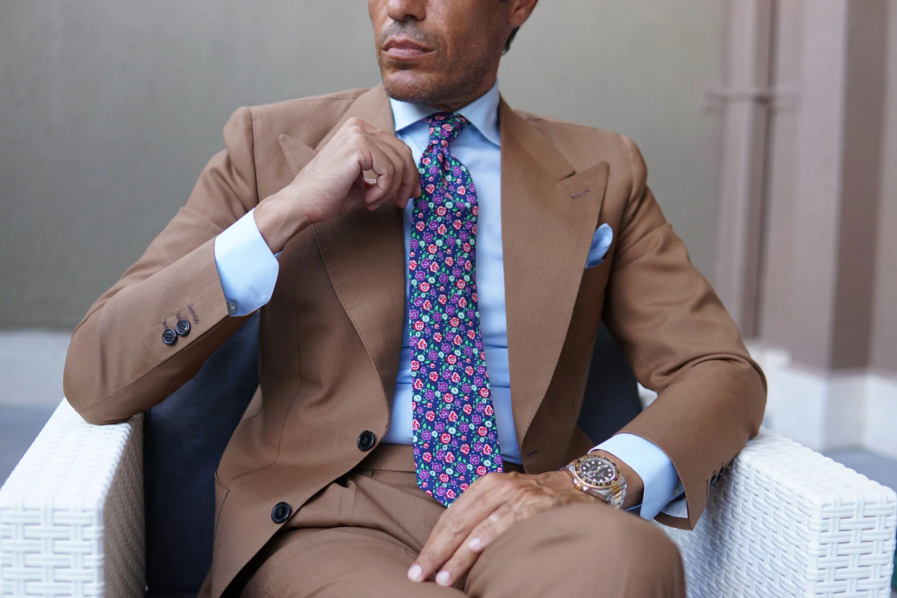La Favia Rose Necktie - Image 6