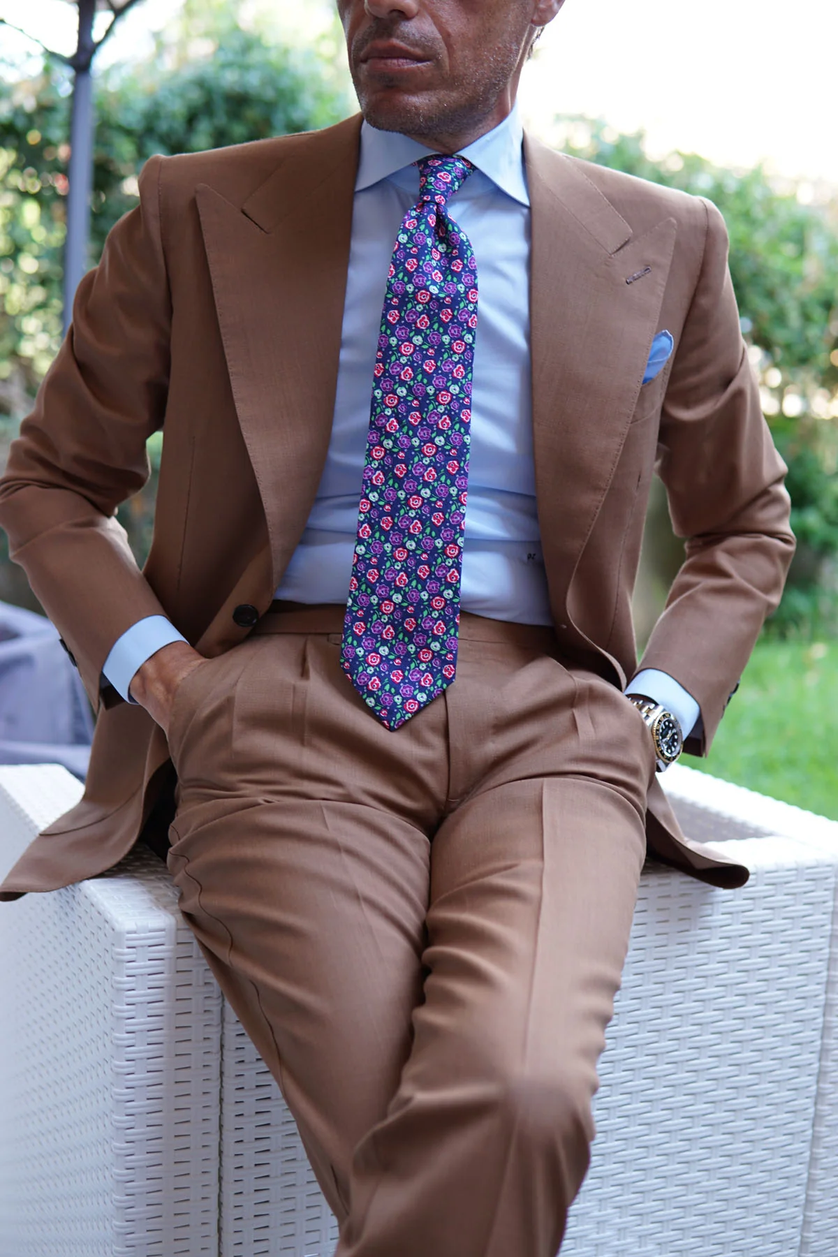La Favia Rose Necktie - Image 7