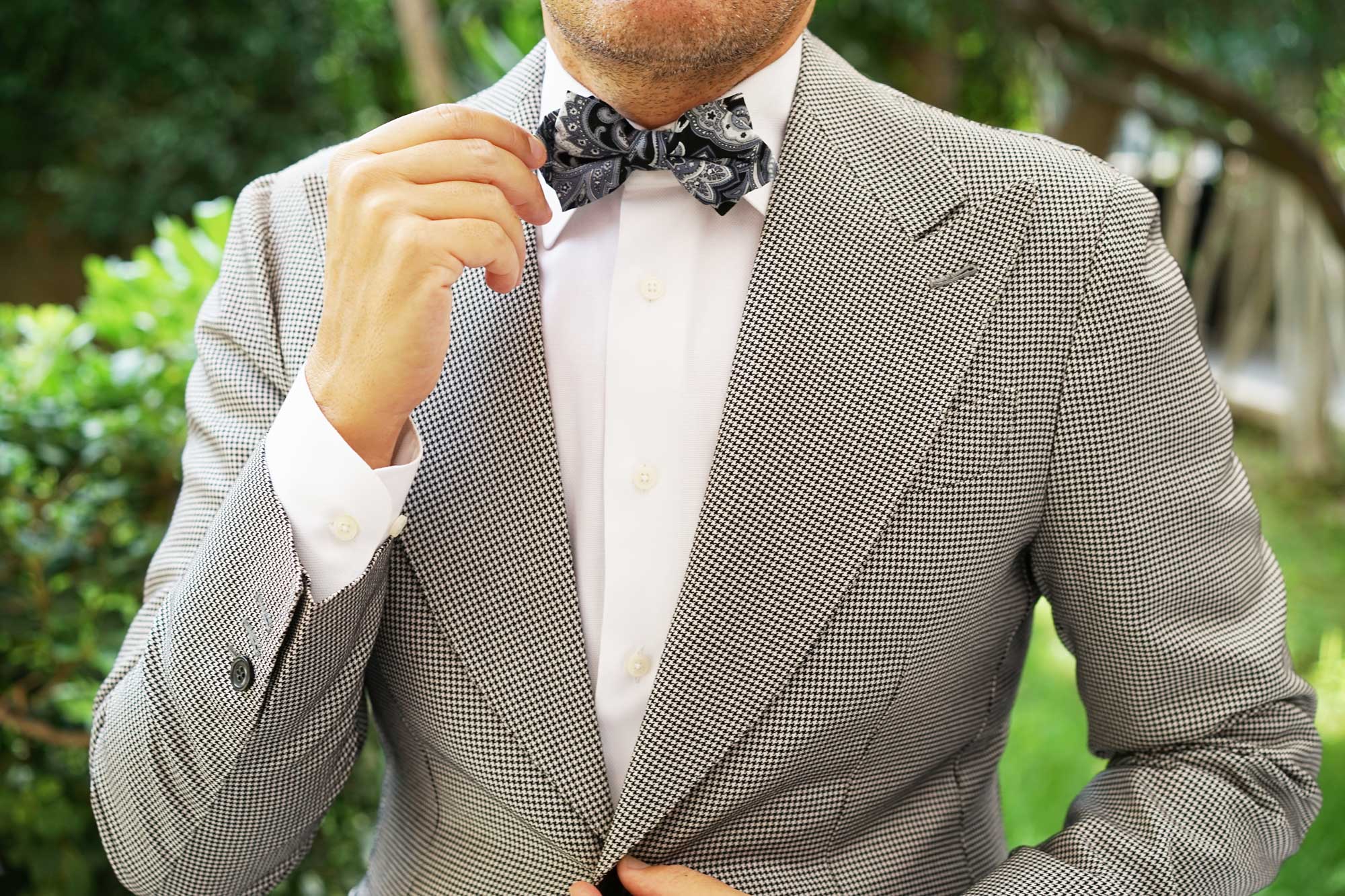 Lampedusa Paisley Diamond Bow Tie - Image 6