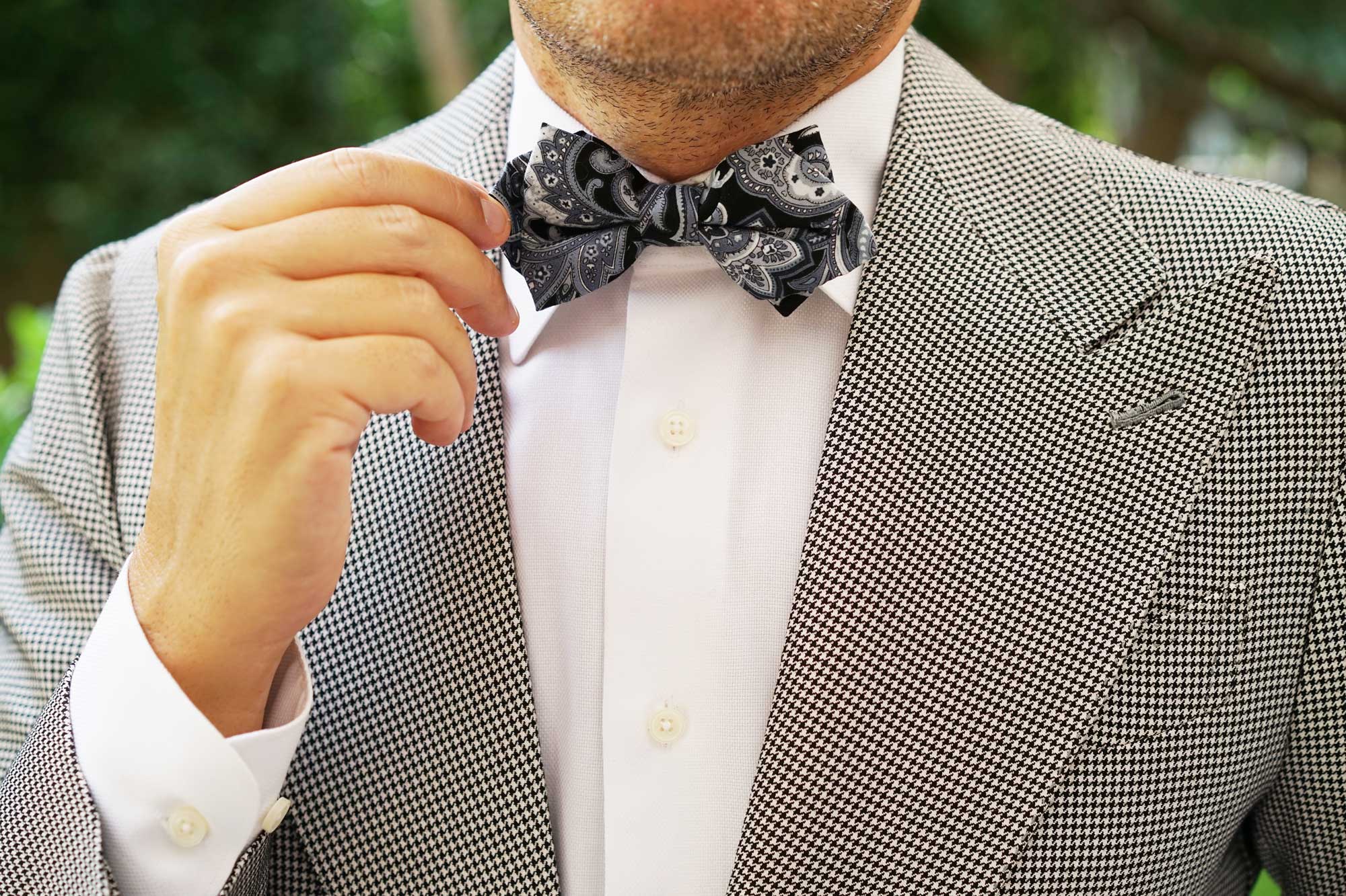 Lampedusa Paisley Diamond Bow Tie - Image 7