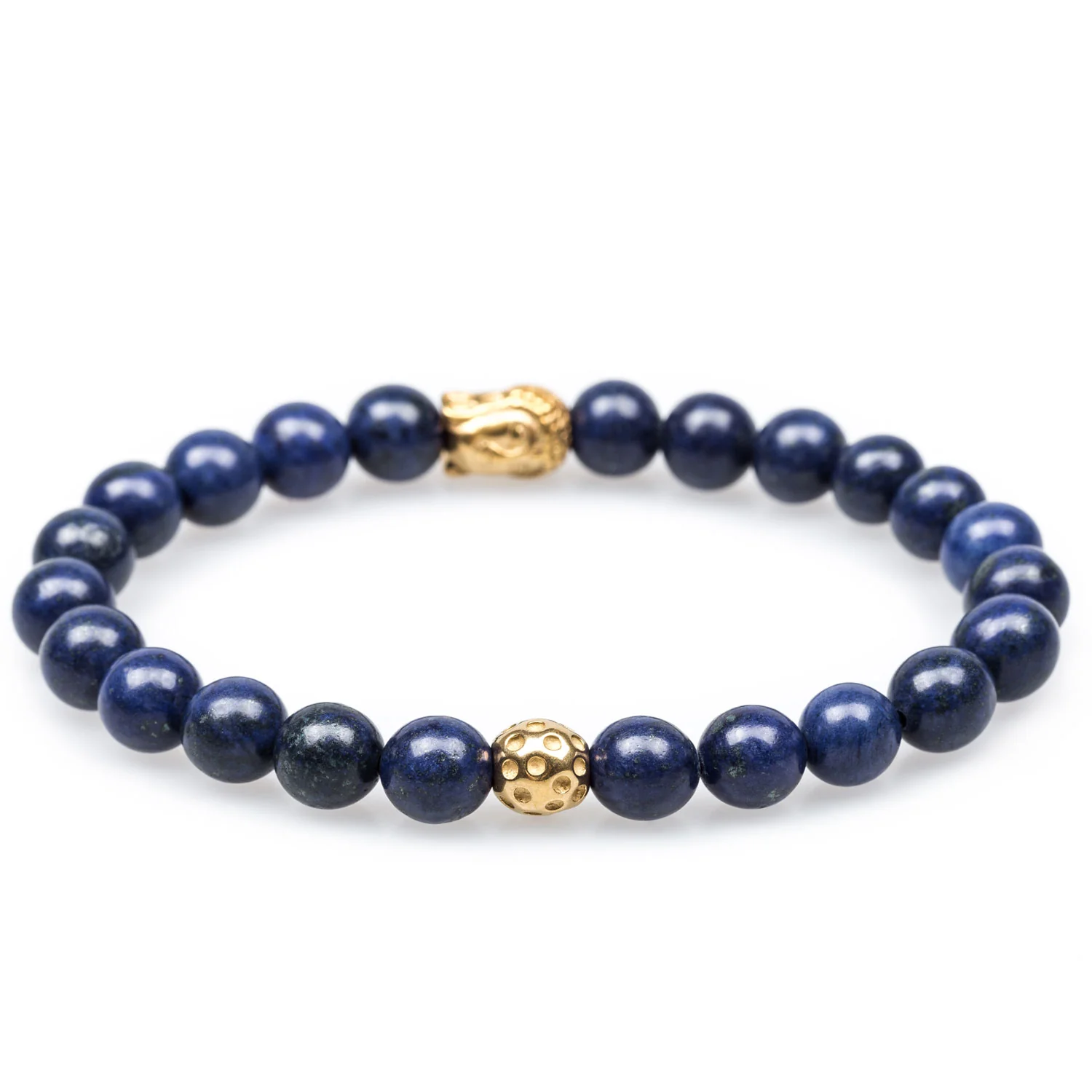 Lapis Lazuli Gold Buddha Bracelet - Image 2
