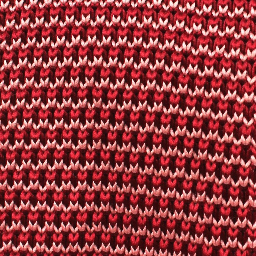 Latvia Maroon Knitted Tie - Image 2