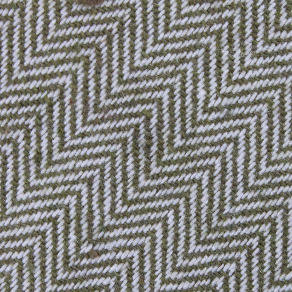 Laurel Green Herringbone Linen Skinny Tie - Image 3