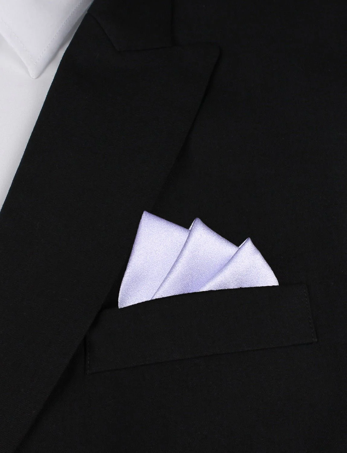 Lavender Purple Satin Pocket Square - Image 3