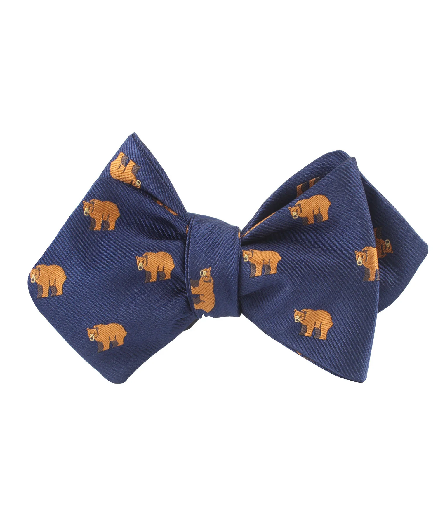 Lazy Bear Diamond Self Bow Tie - Image 2