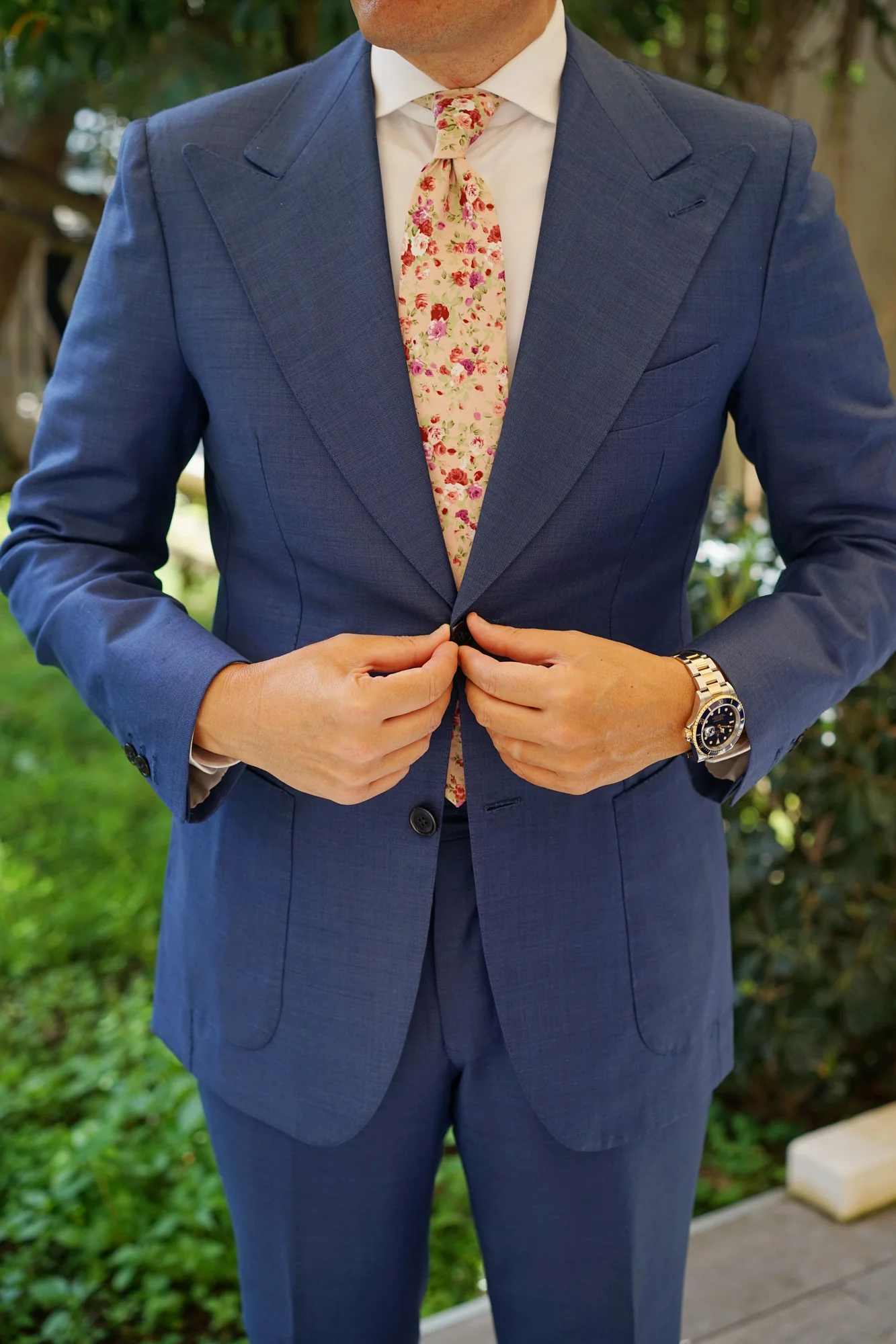 Les Élysées Floral Necktie - Image 6