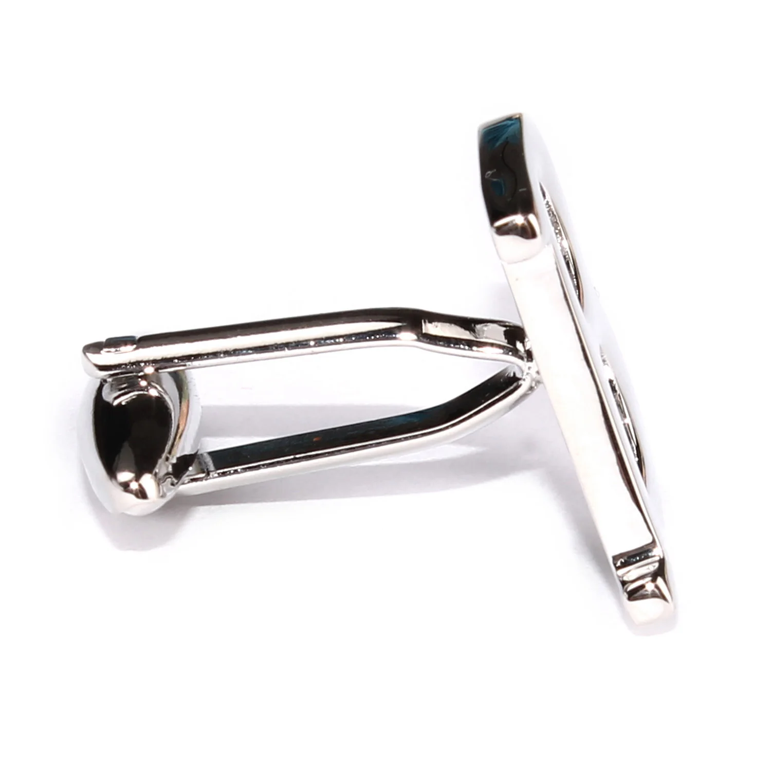 Letter B Silver Cufflinks - Image 6