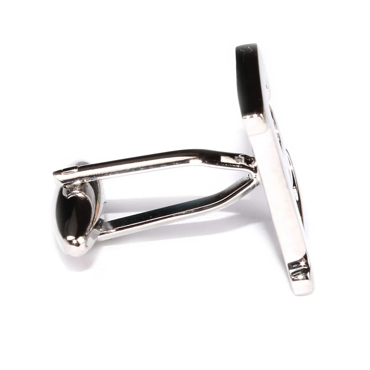 Letter E Silver Cufflinks - Image 6