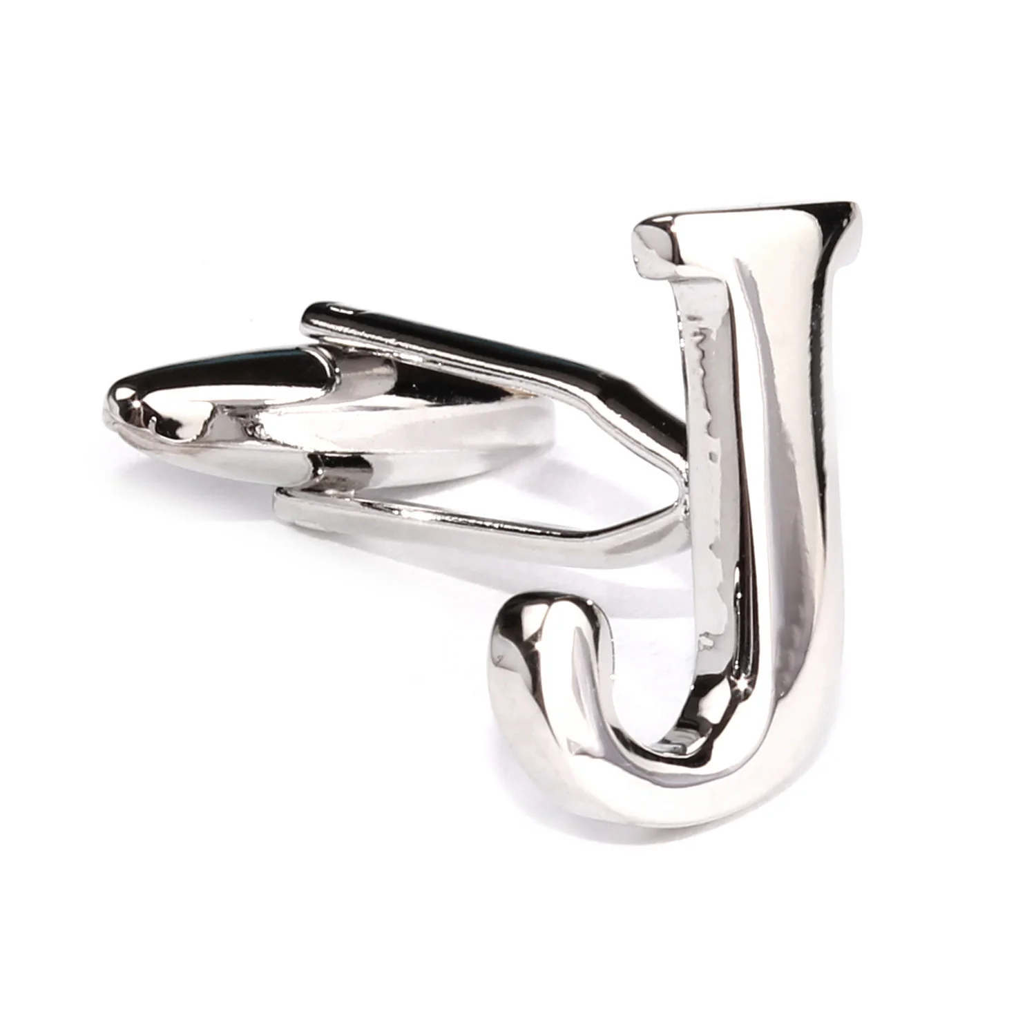 Letter J Silver Cufflinks - Image 5