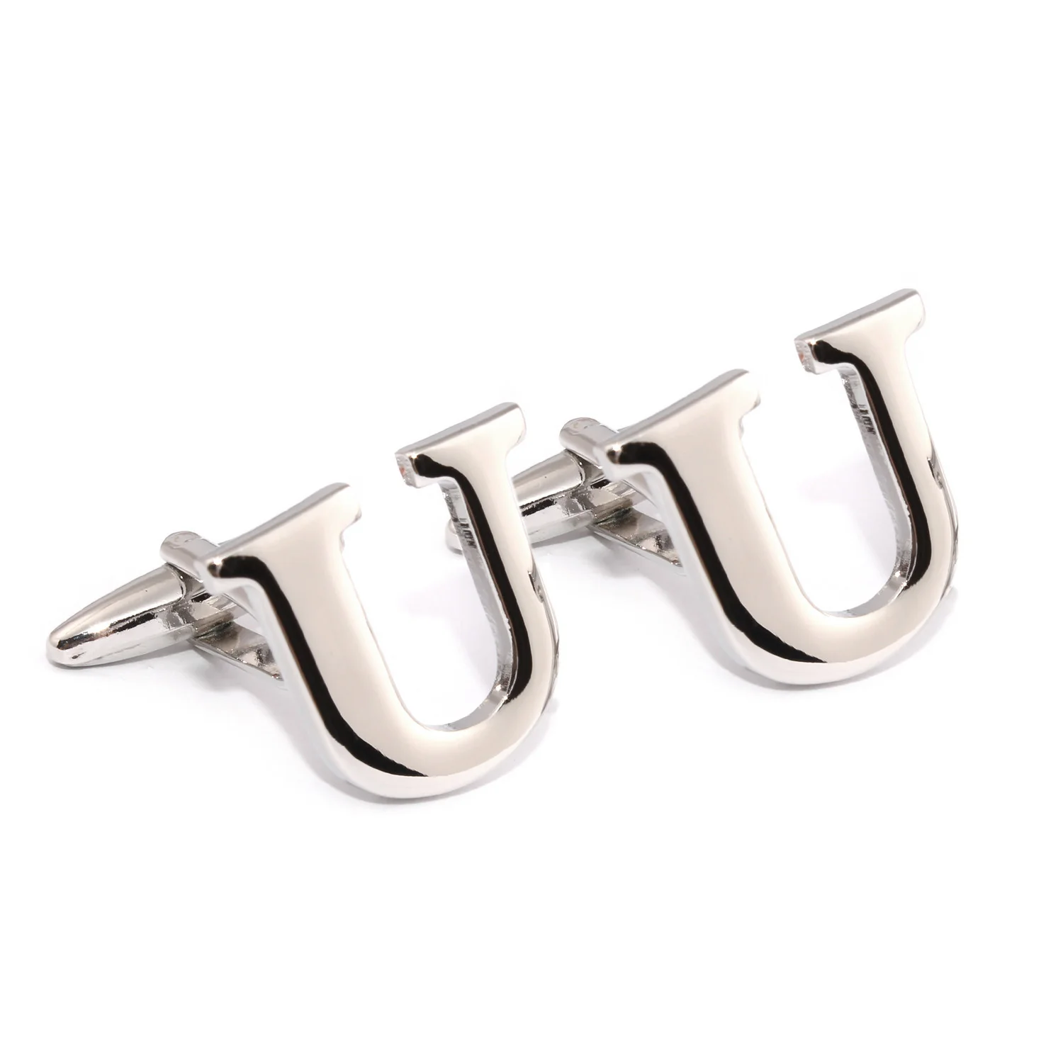 Letter U Silver Cufflinks - Image 4