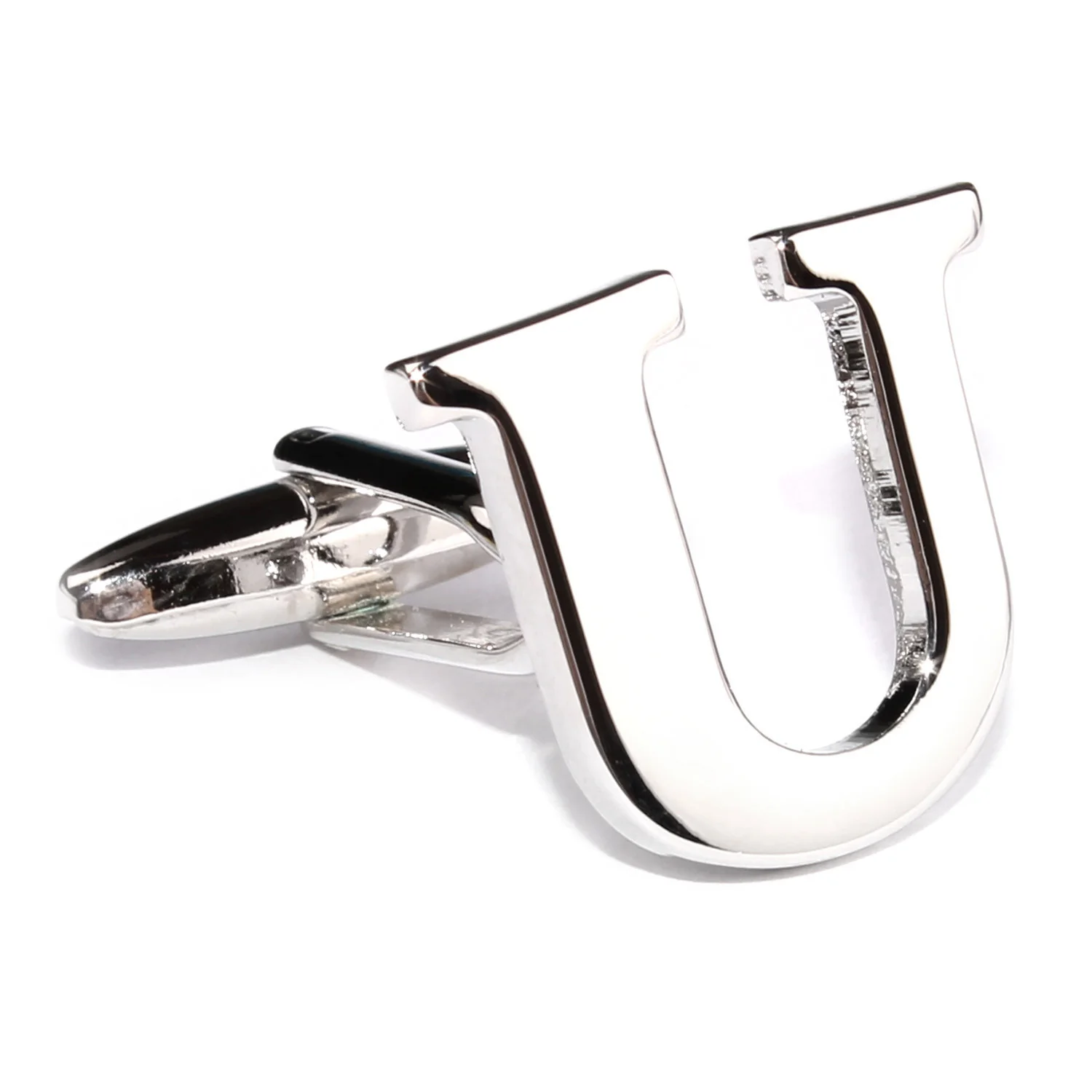 Letter U Silver Cufflinks - Image 5