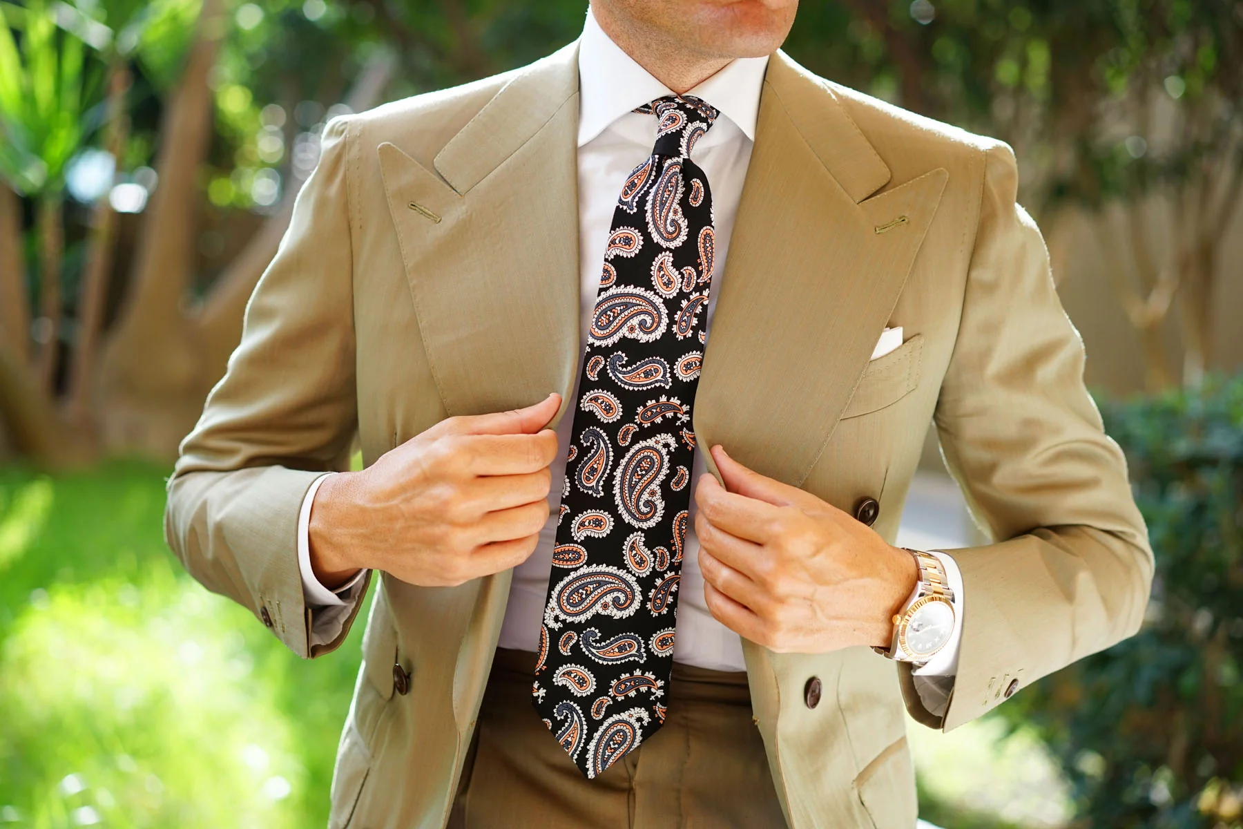 Levanzo Coral Paisley Tie - Image 11