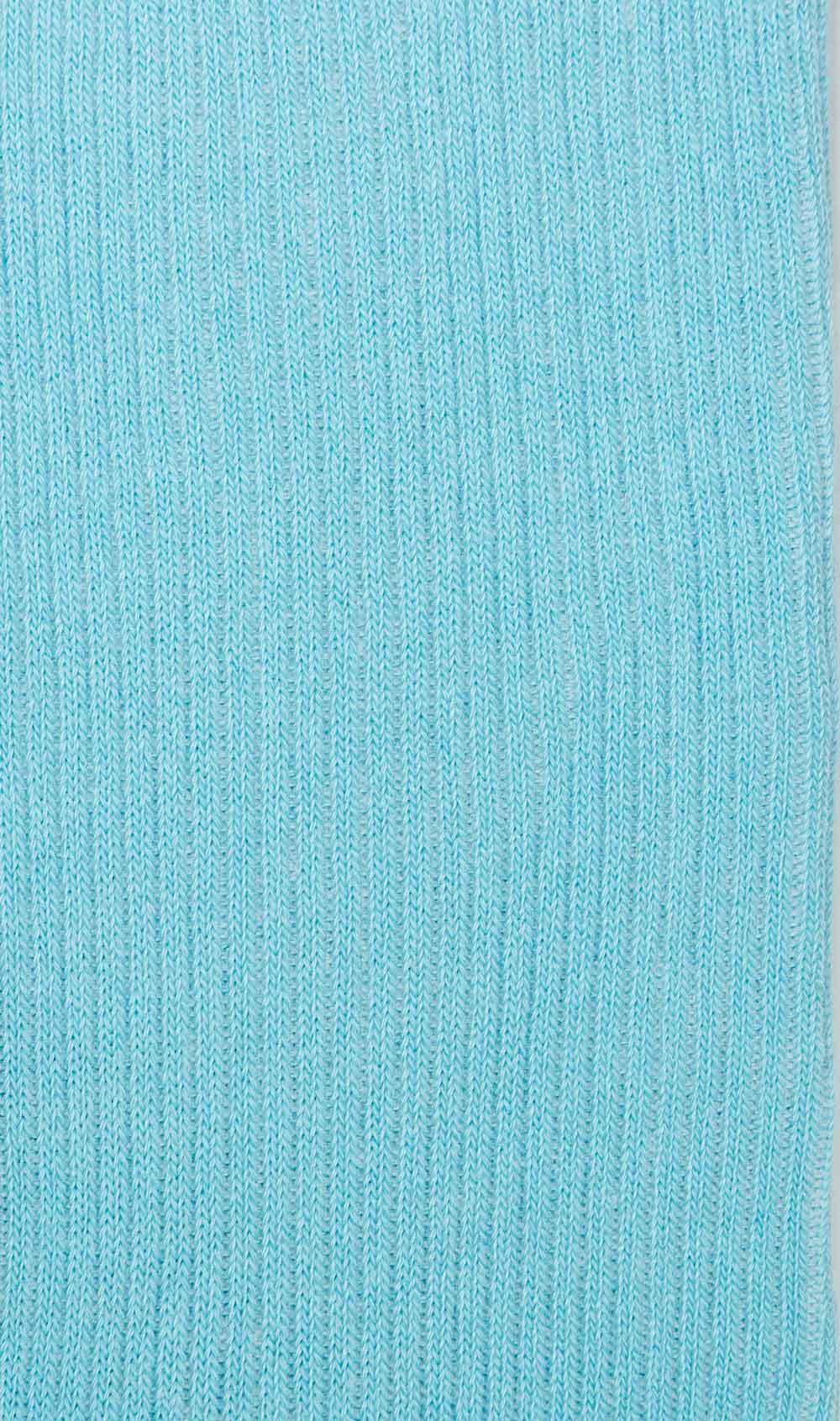 Light Blue Cotton-Blend Socks - Image 2