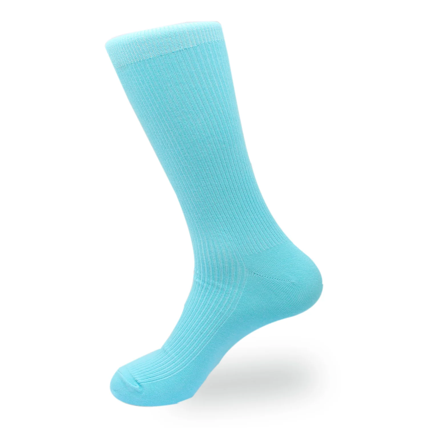 Light Blue Cotton-Blend Socks - Image 3