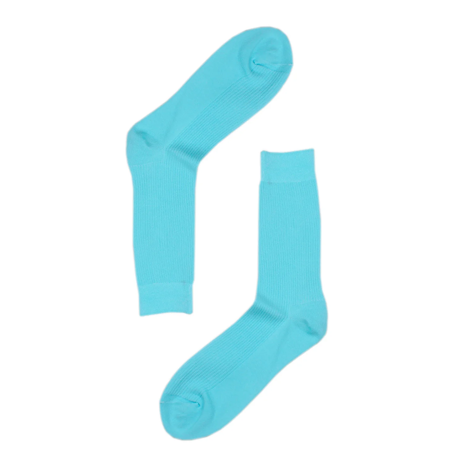 Light Blue Cotton-Blend Socks - Image 4