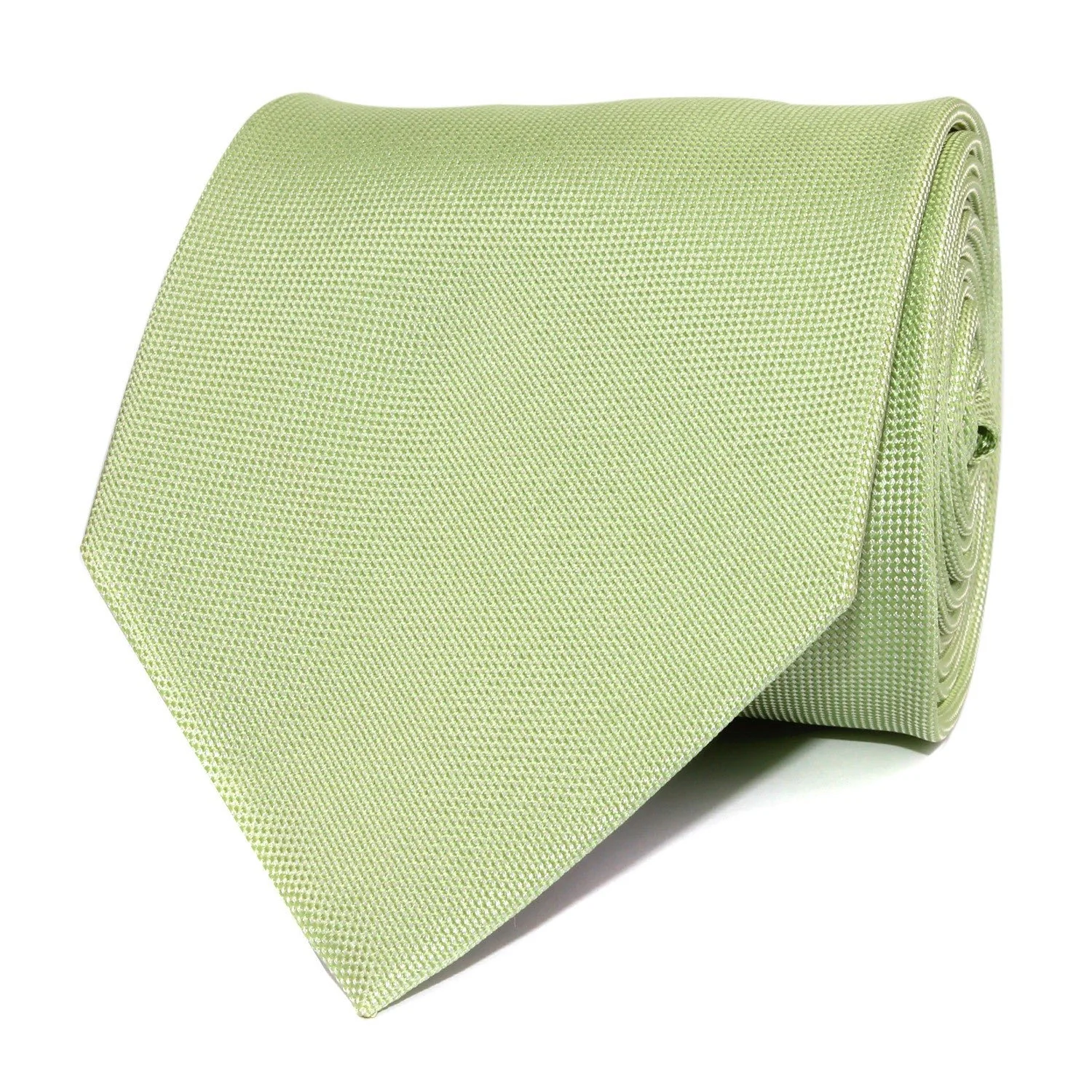 Light Mint Pistachio Green Necktie - Image 2