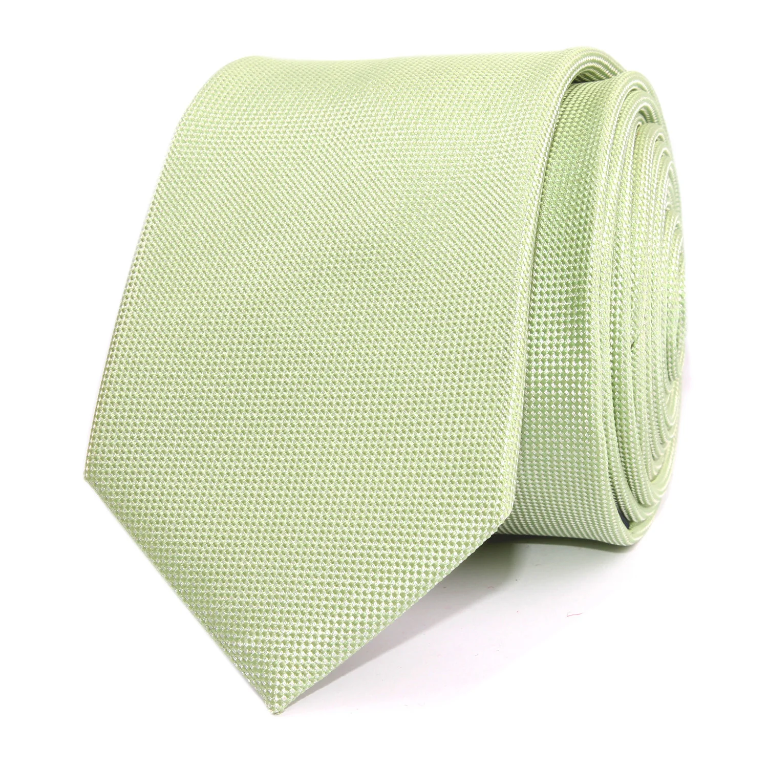 Light Mint Pistachio Green Skinny Tie - Image 2