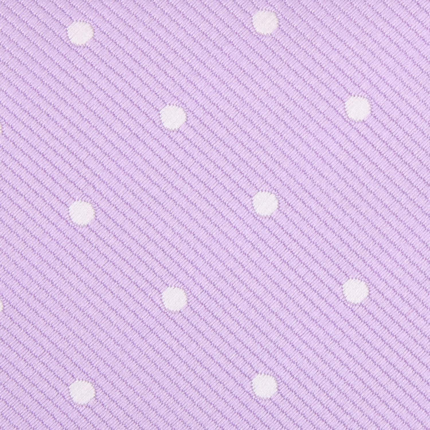 Light Purple with White Polka Dots Kids Bow Tie - Image 2