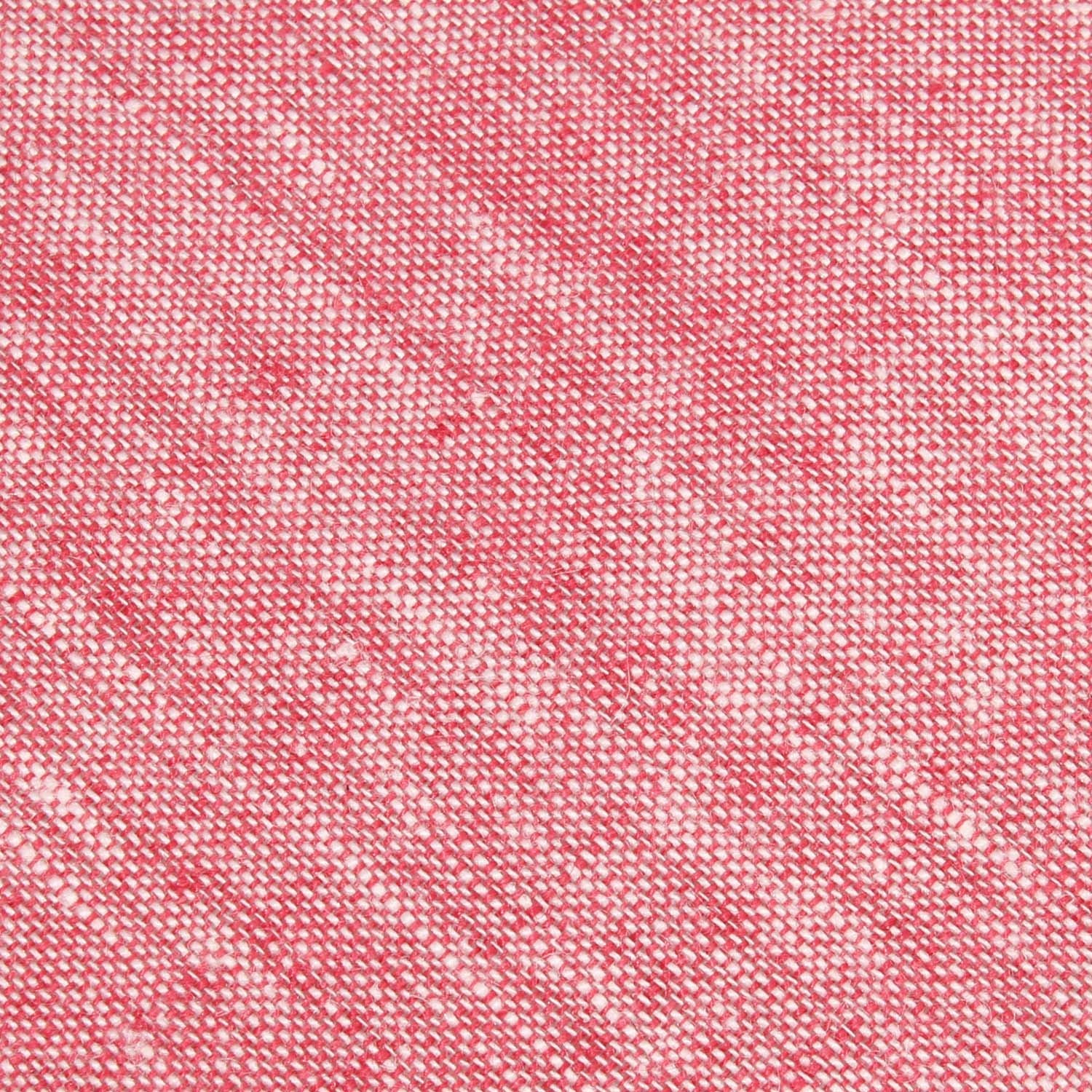 Light Red Chambray Linen Pocket Square - Image 2